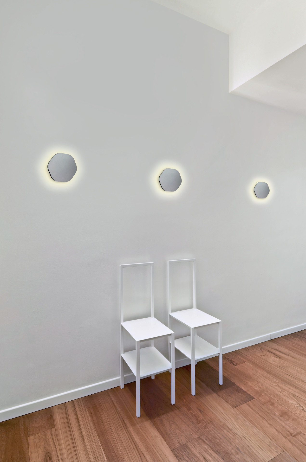 ***OFER/DES*** BORA BORA * LED WALL LAMP HEXAGONAL SILVER - 6W 3000K