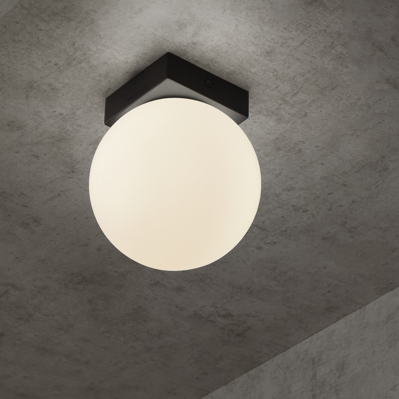 PUEBLA * PLAFONIERA / APPLIQUE LED 6W 3000K NERO