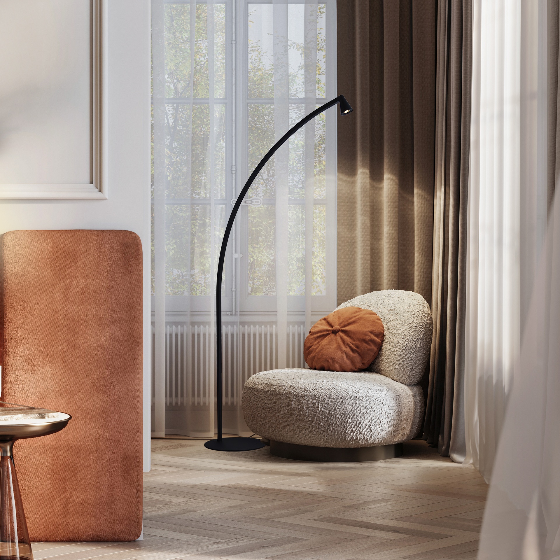 África · Lampadaires · Noir