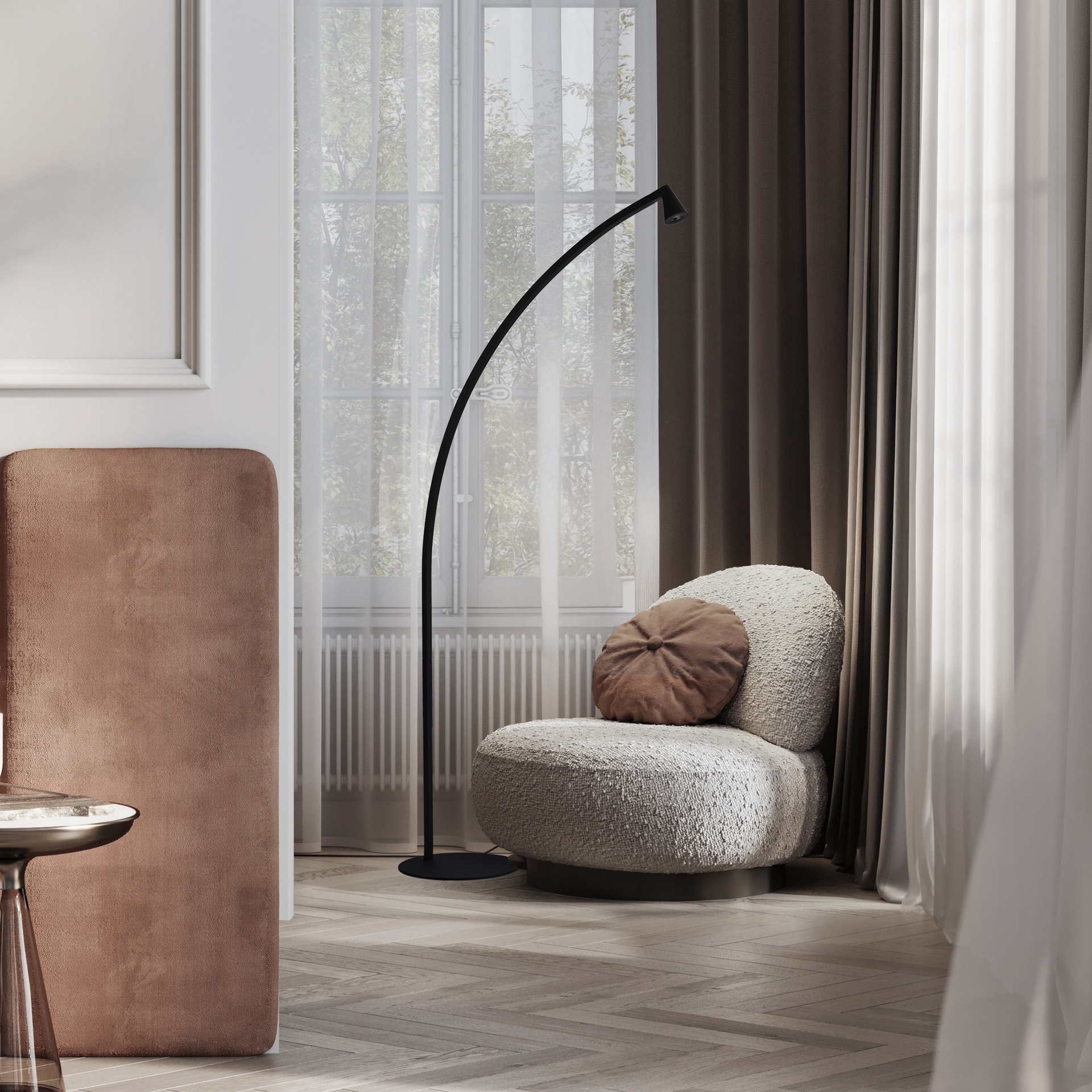 África · Lampadaires · Noir