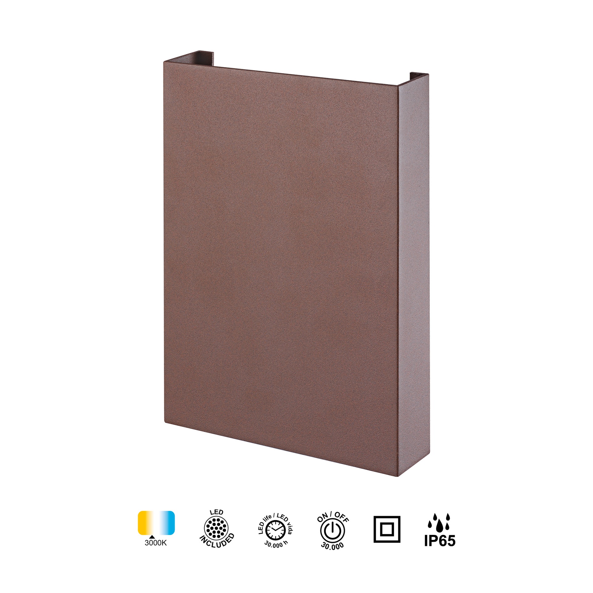Huez · Luminarias de pared · Corten