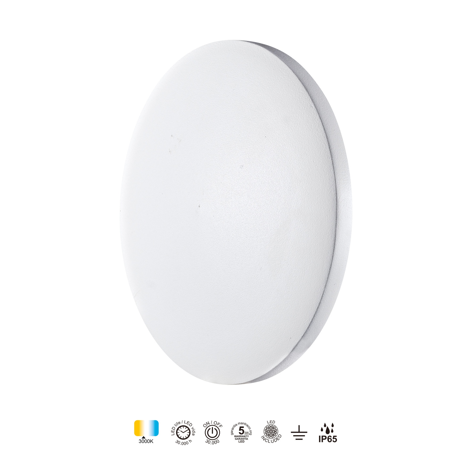 BORA BORA II * APPLIQUE LED IP65 20W 3000K BIANCO