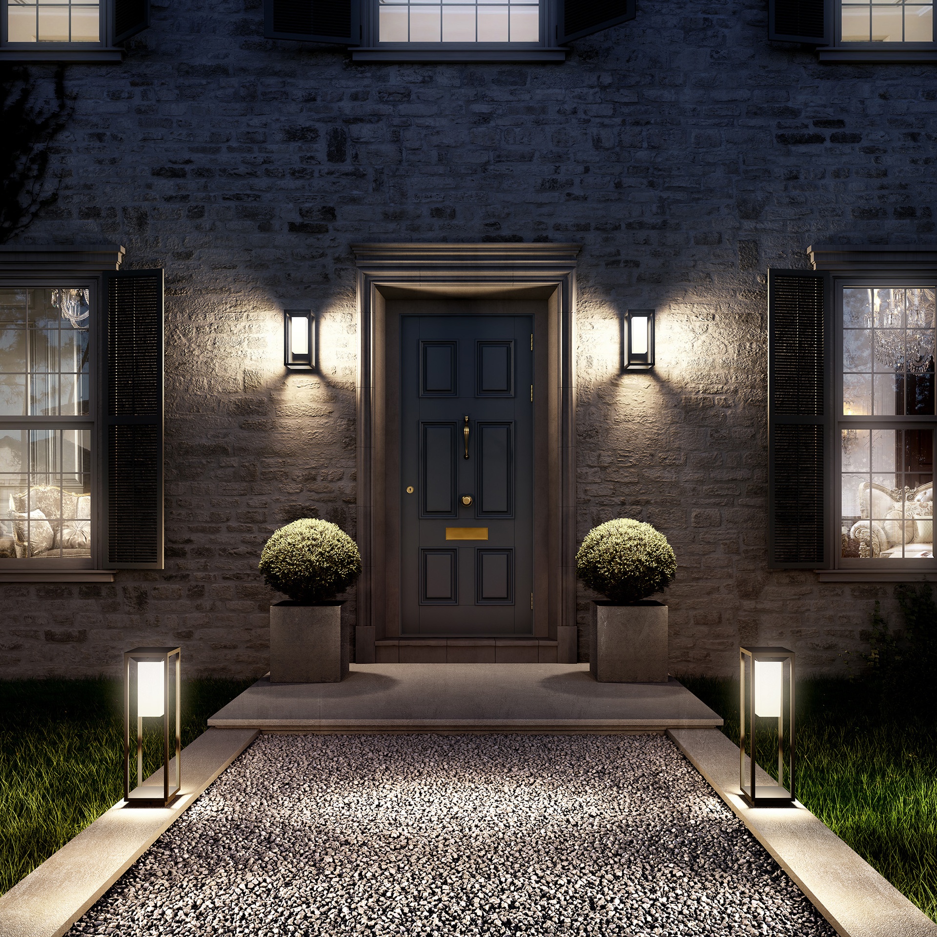 ***OFER/DES*** MERIBEL * WALL LAMP GRAPHITE LED SOLAR/SENSOR 3000K