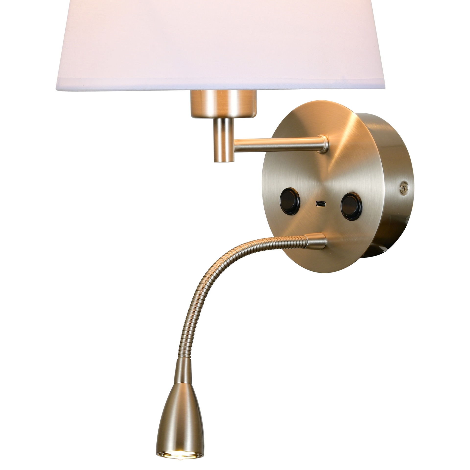 Caicos · Luminaires muraux · Nickel satiné