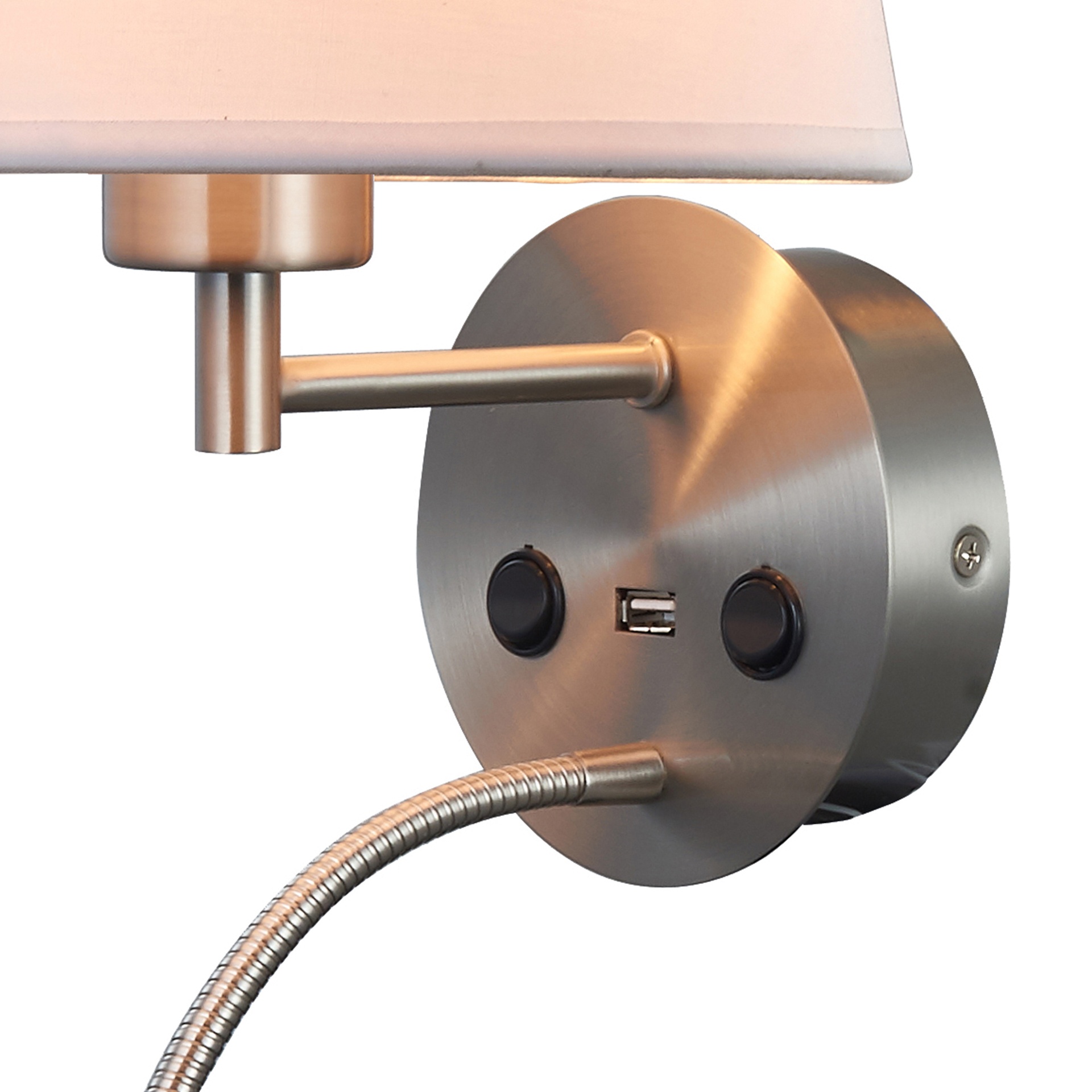 Caicos · Luminaires muraux · Nickel satiné