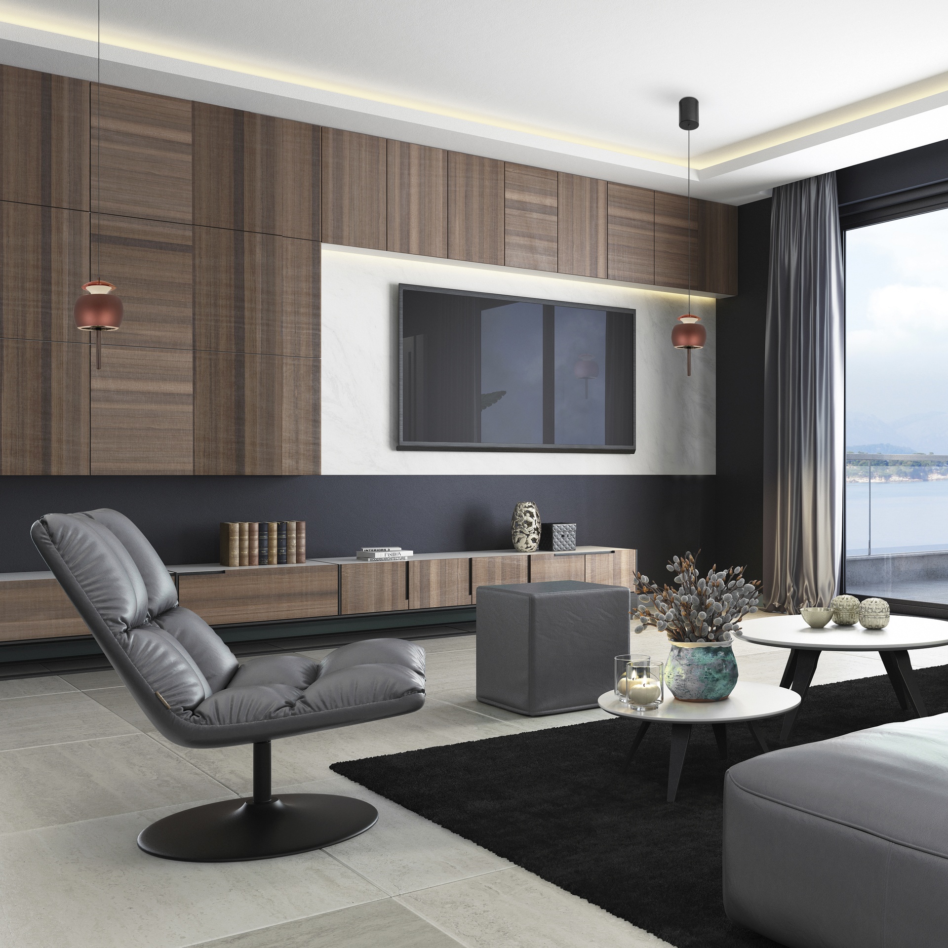 Roller · Luminaires de plafond · Orange