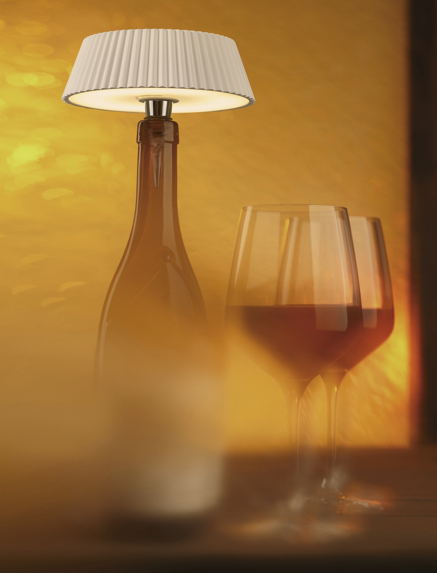 RELAX * TAPON BOTELLA LED BLANCO - RECARGABLE