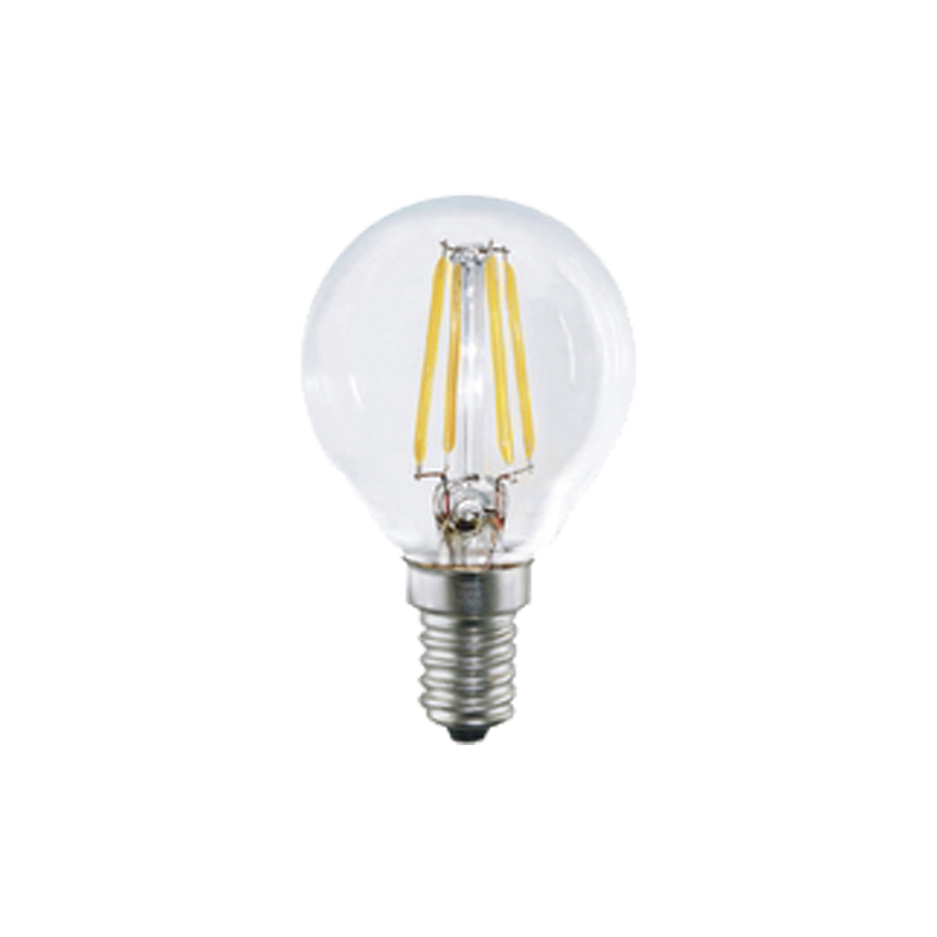 AMPOULE LED - E14 MINI FILAMENT SPHÉRIQUE - 4W - 2700K - 400Lm-360º