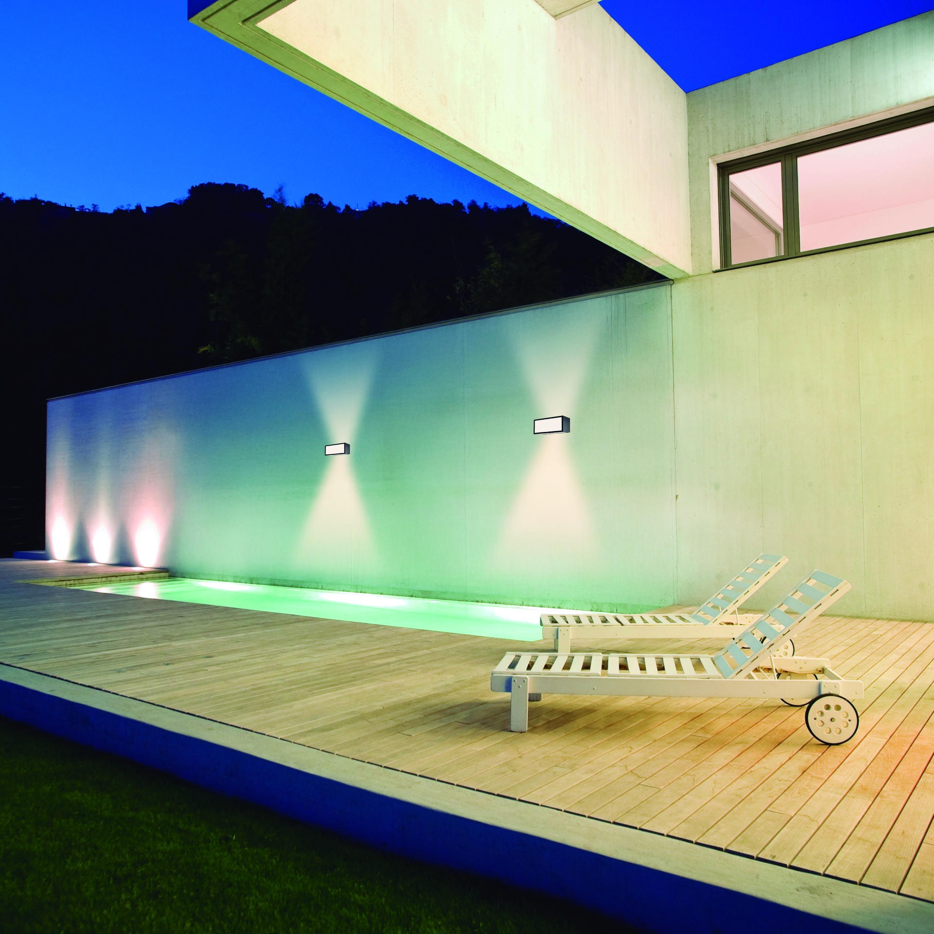 CANCUN  * LED WALL LAMP IP65 10,5W 3000K DARK GREY