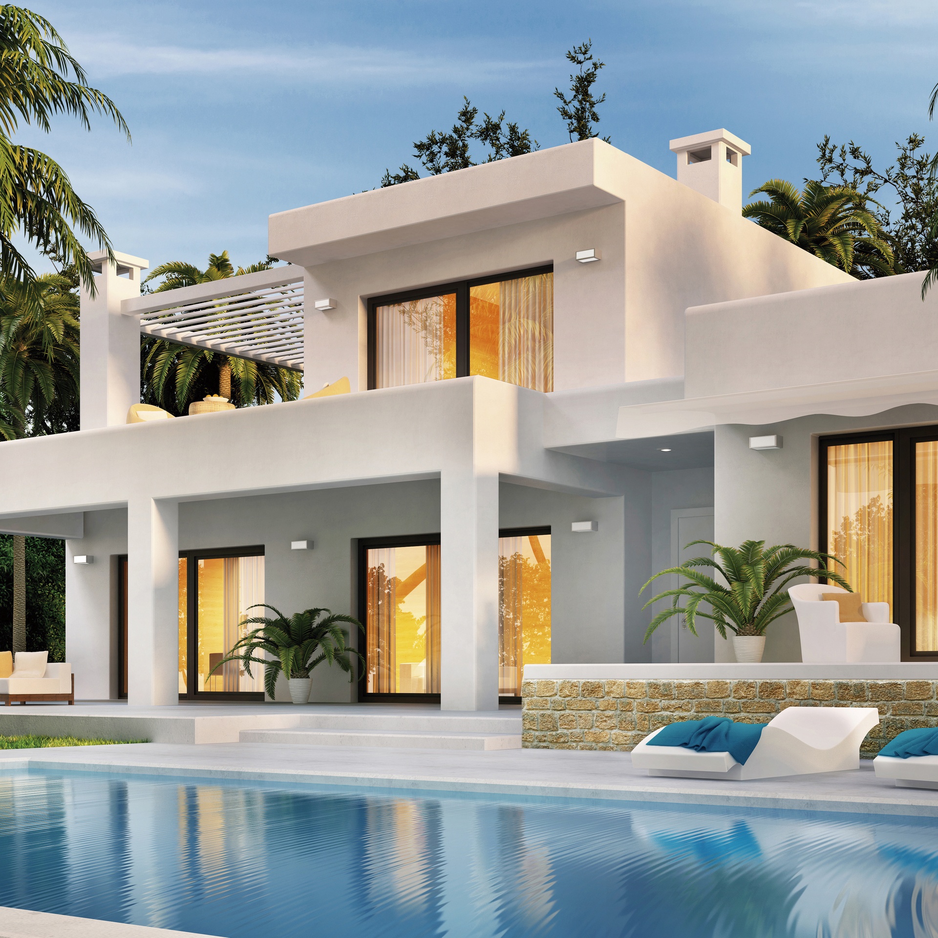 UTAH * EXTERIOR WALL LAMP WHITE IP65 - 1L*E27