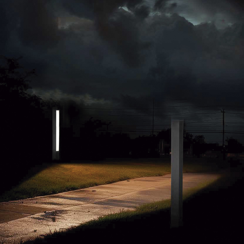 LOTUS * BOLLARD 60CM IP65 10W 3000K BLACK