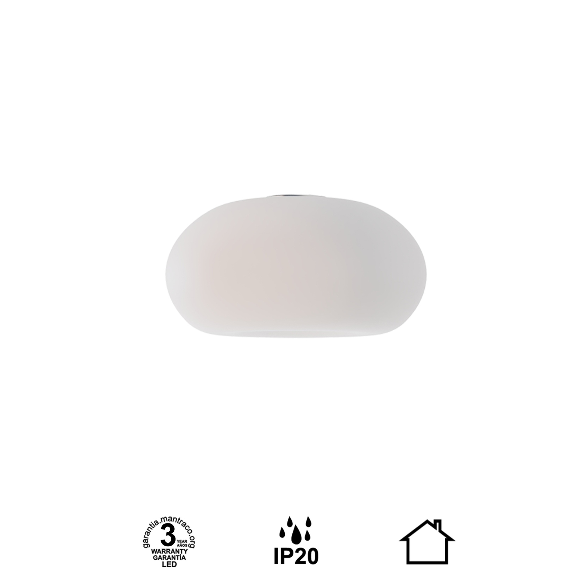 MODULAR LIGHT *  GLASS ANDROMEDA WHITE-OPAL
