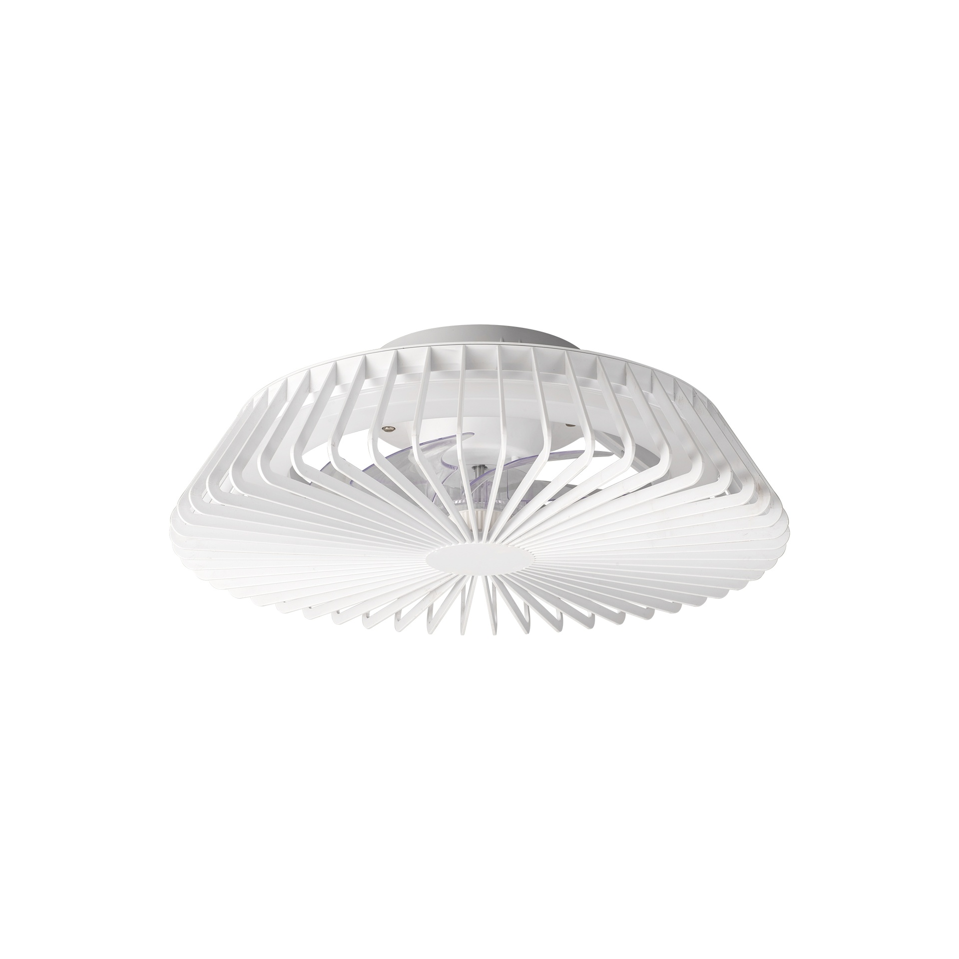 HIMALAYA * VENTILATORE BIANCO 35W PLAFONIERA LED 70W CON TELECOMANDO Y APP