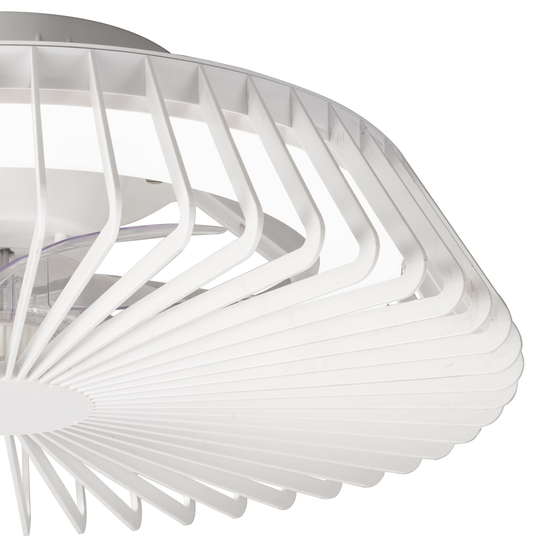 HIMALAYA * VENTILATORE BIANCO 35W PLAFONIERA LED 70W CON TELECOMANDO Y APP