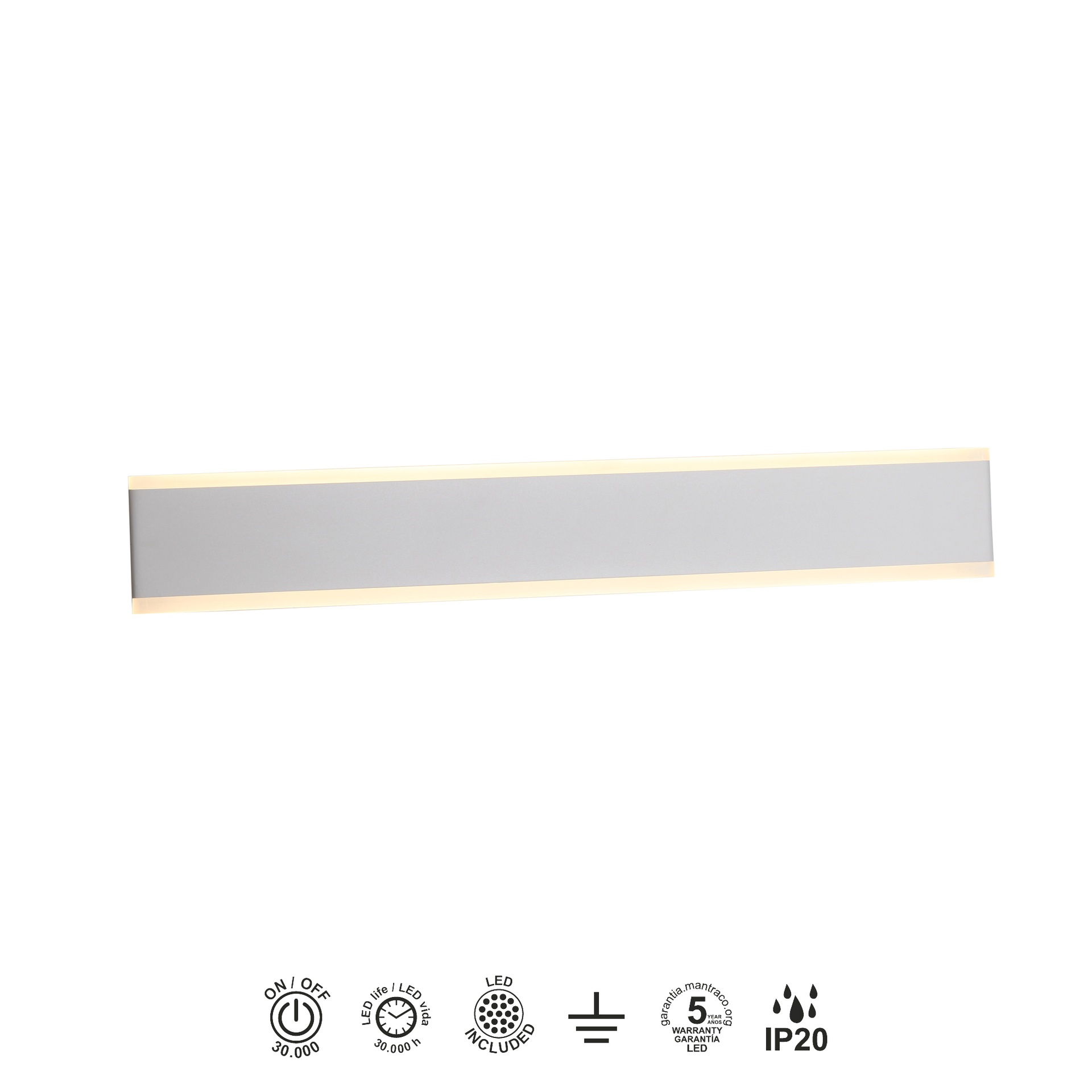 NELSON * APPLIQUE LED CCT 24W BIANCO