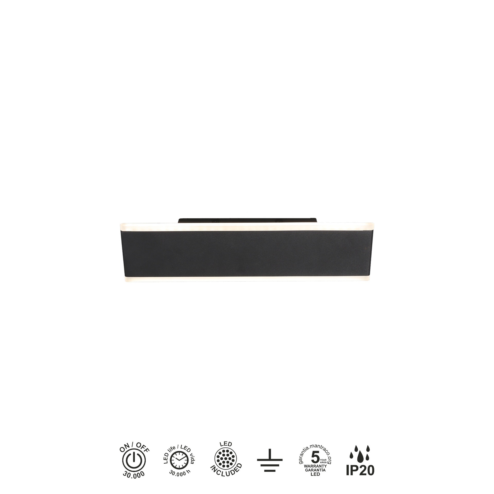 Nelson · Luminarias de pared · Black