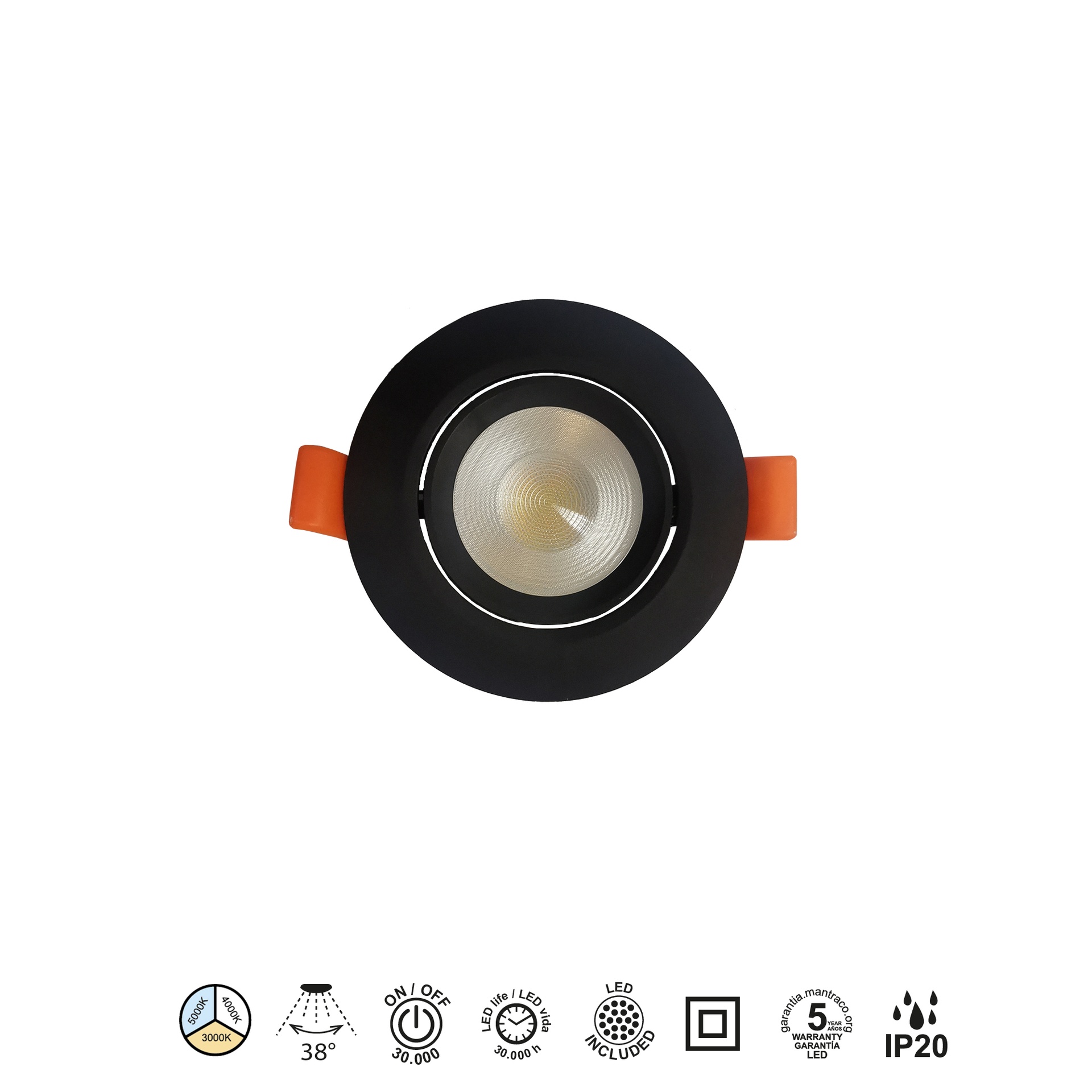 Panama · Luminaires encastrés · Noir