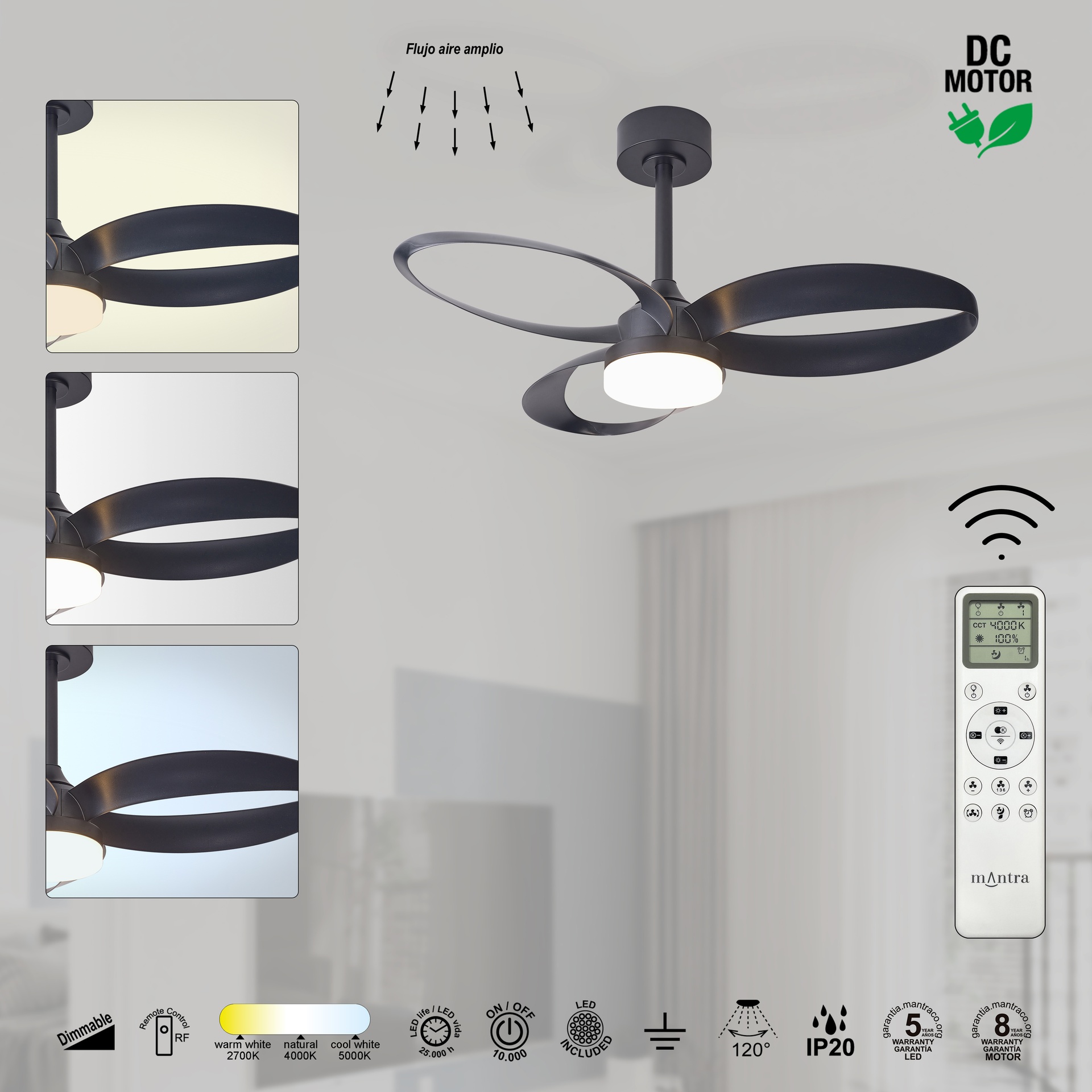 INFINITY FAN * VENTILATORELED 20W-3000K-5000K *****L*****