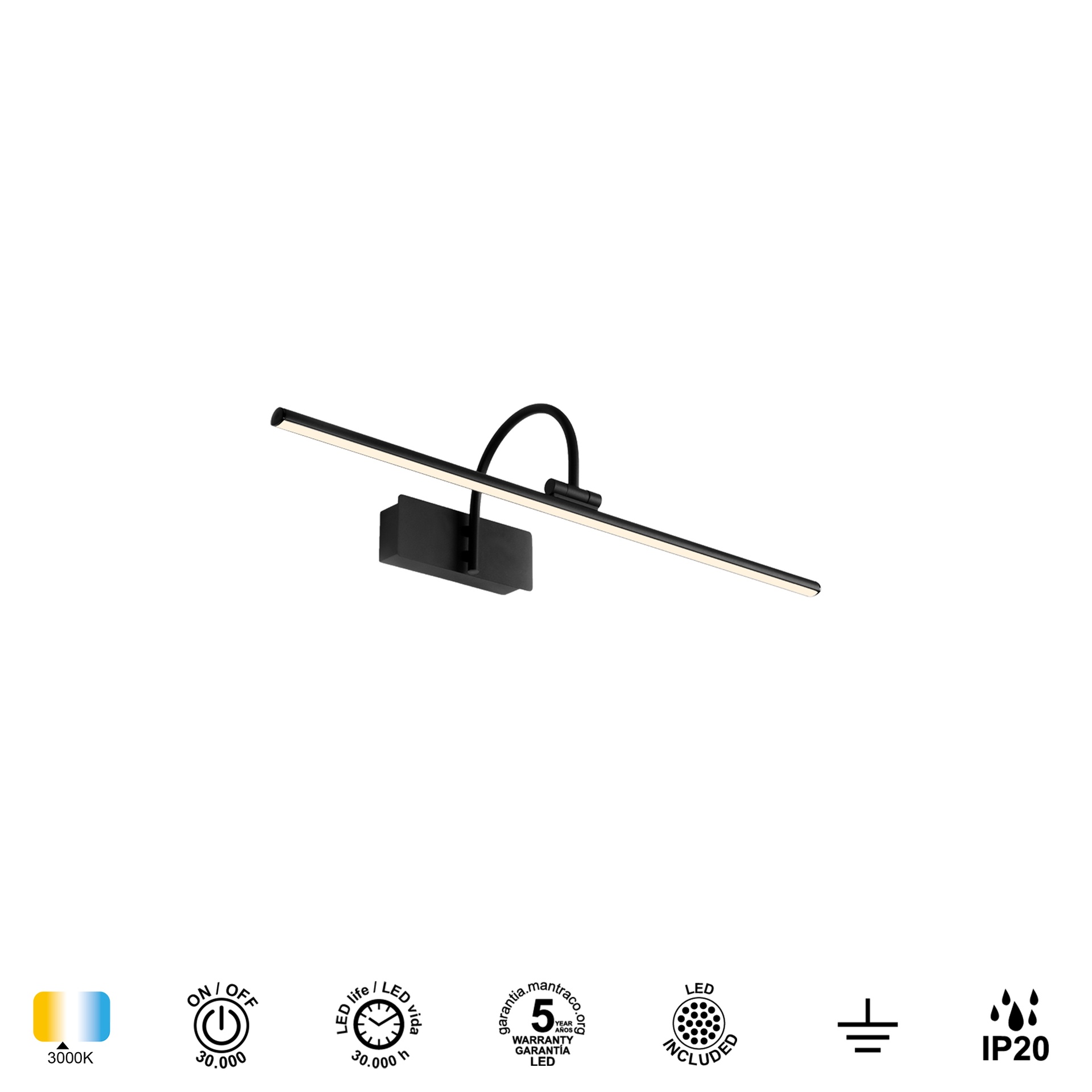 Paracuru · Lampade da parete · Nero