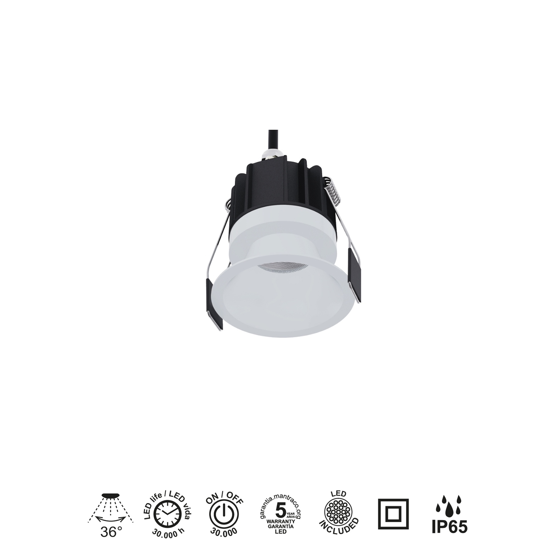 Rombok · Luminaires encastrés · Blanc