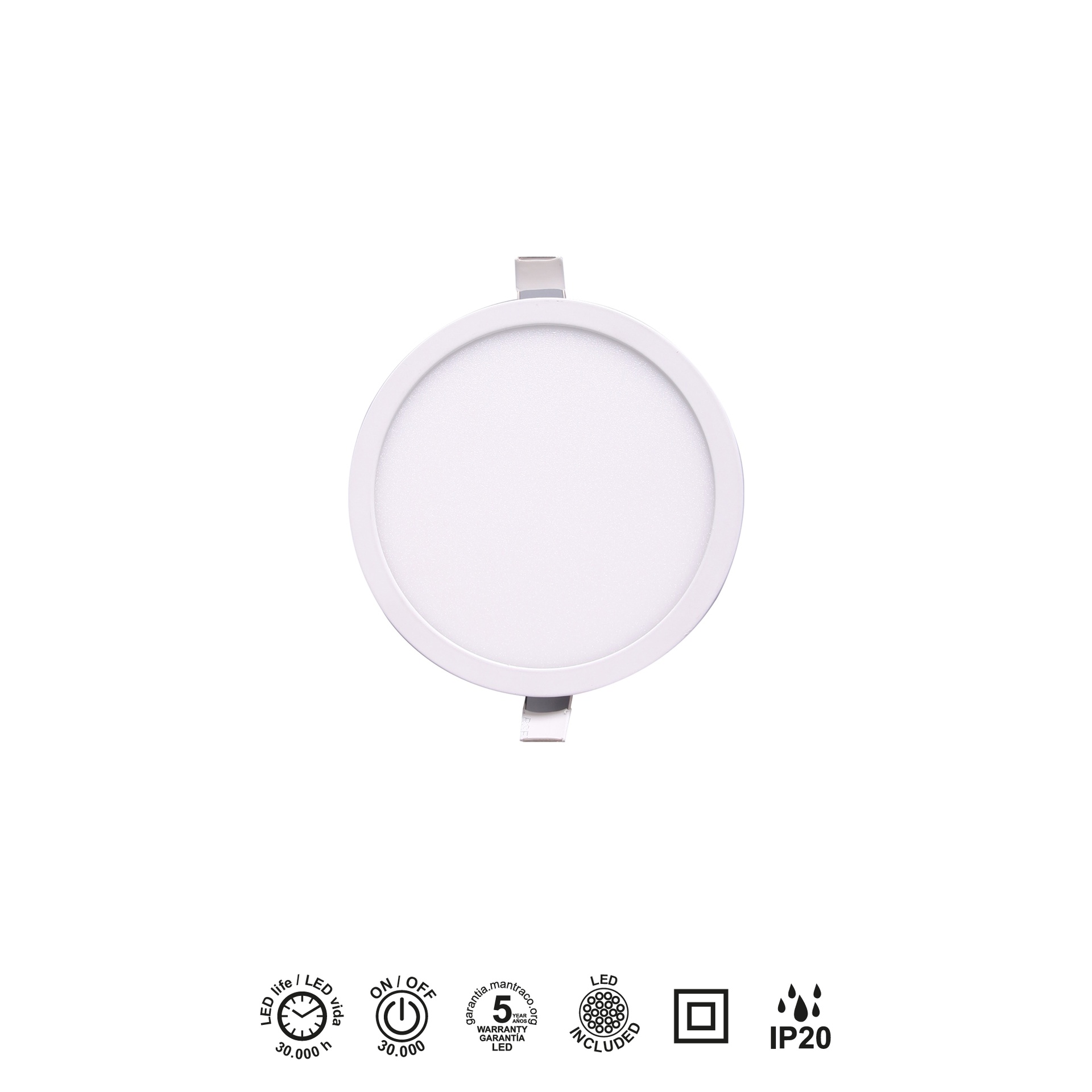 SAONA * DOWNLIGHT LED RottoNDO - 12W - 4000K