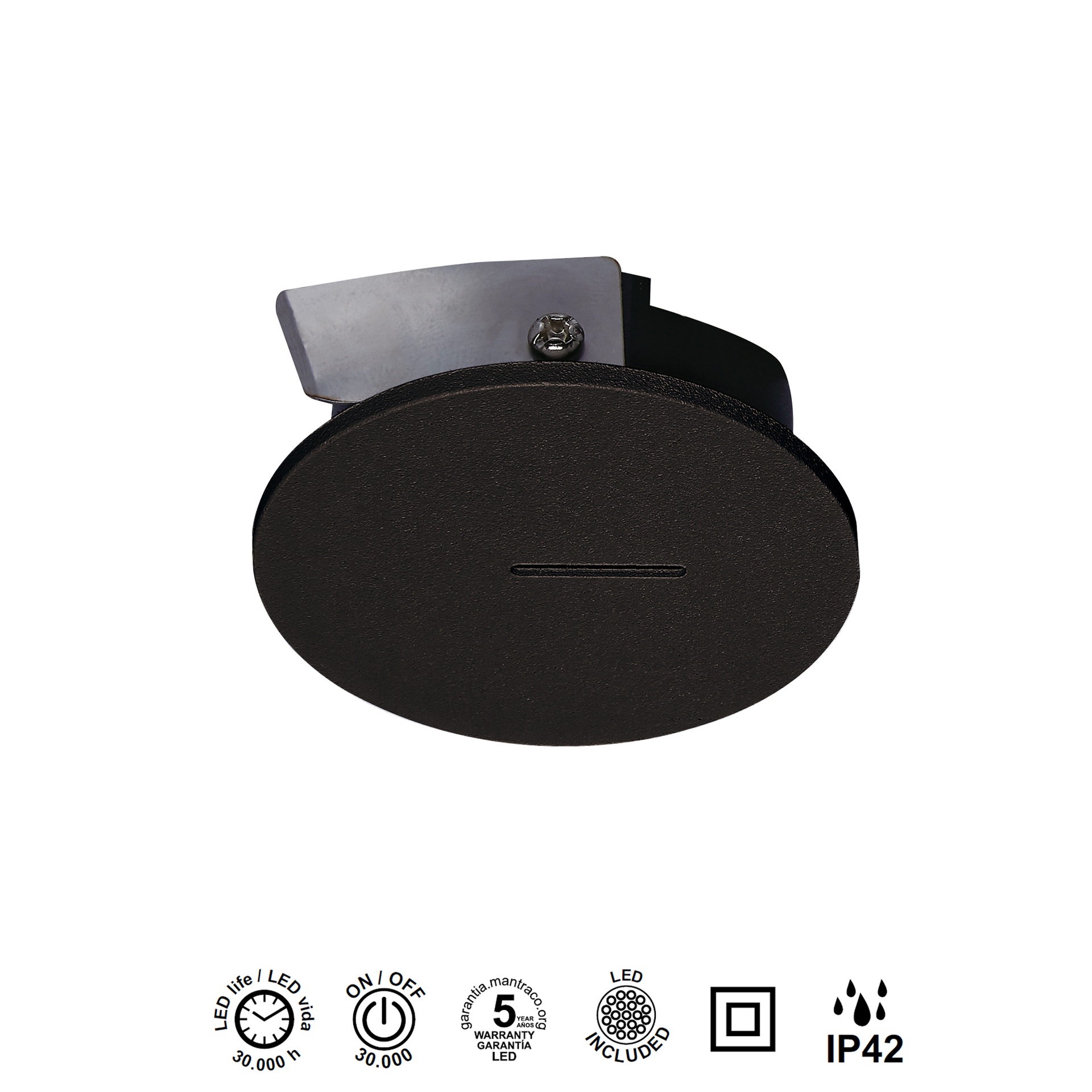 SOTAVENTO * SEGNAPASSI LED 3W 3000K IP42 R NERO