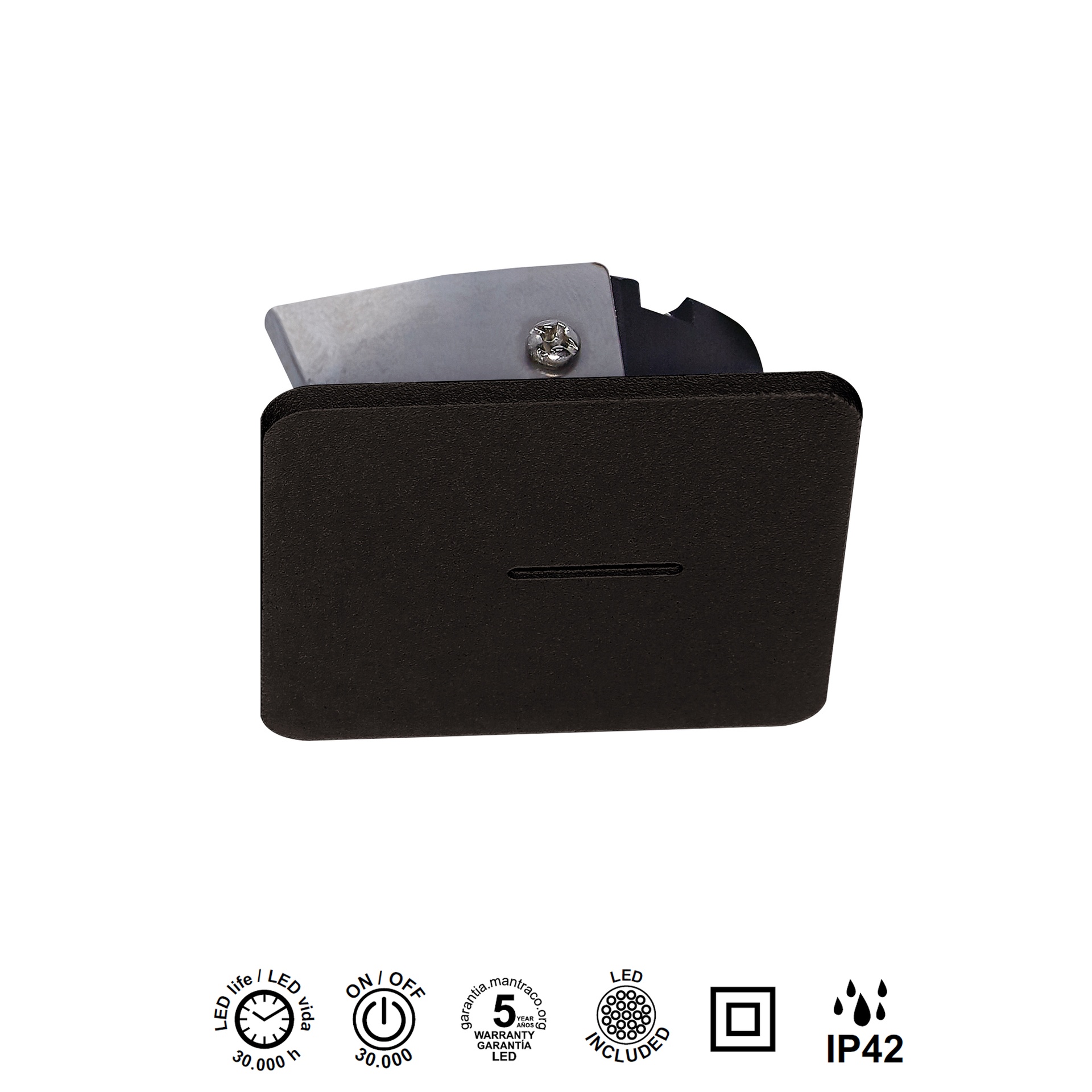 SOTAVENTO * SEGNAPASSI LED 3W 3000K IP42 CUA NERO