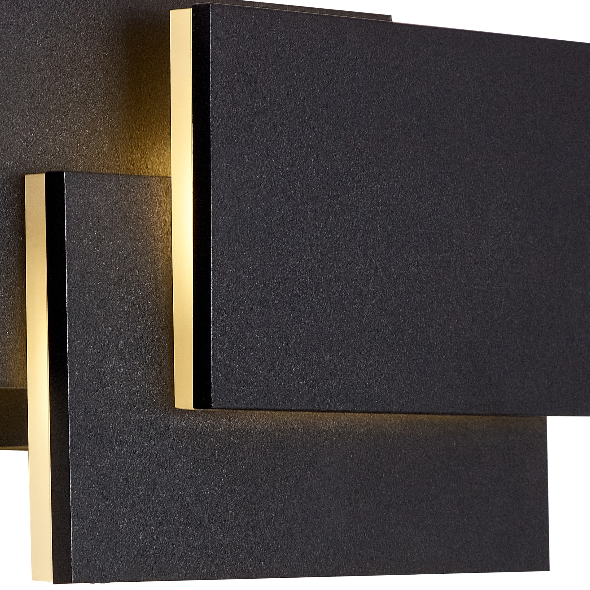 TAHITI XL * APPLIQUE MEDIA LED QUADRATOS 12W - NERO - 3000K