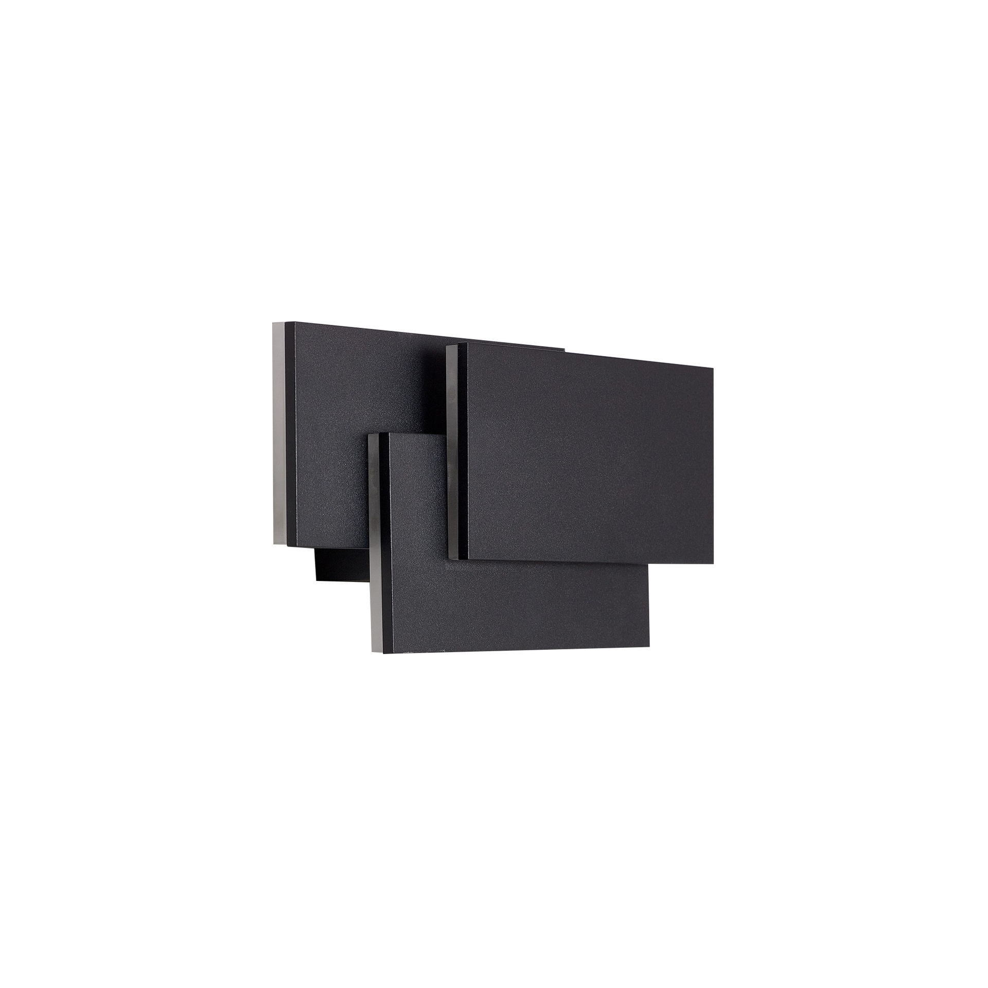 TAHITI XL * APPLIQUE MEDIA LED QUADRATOS 12W - NERO - 3000K