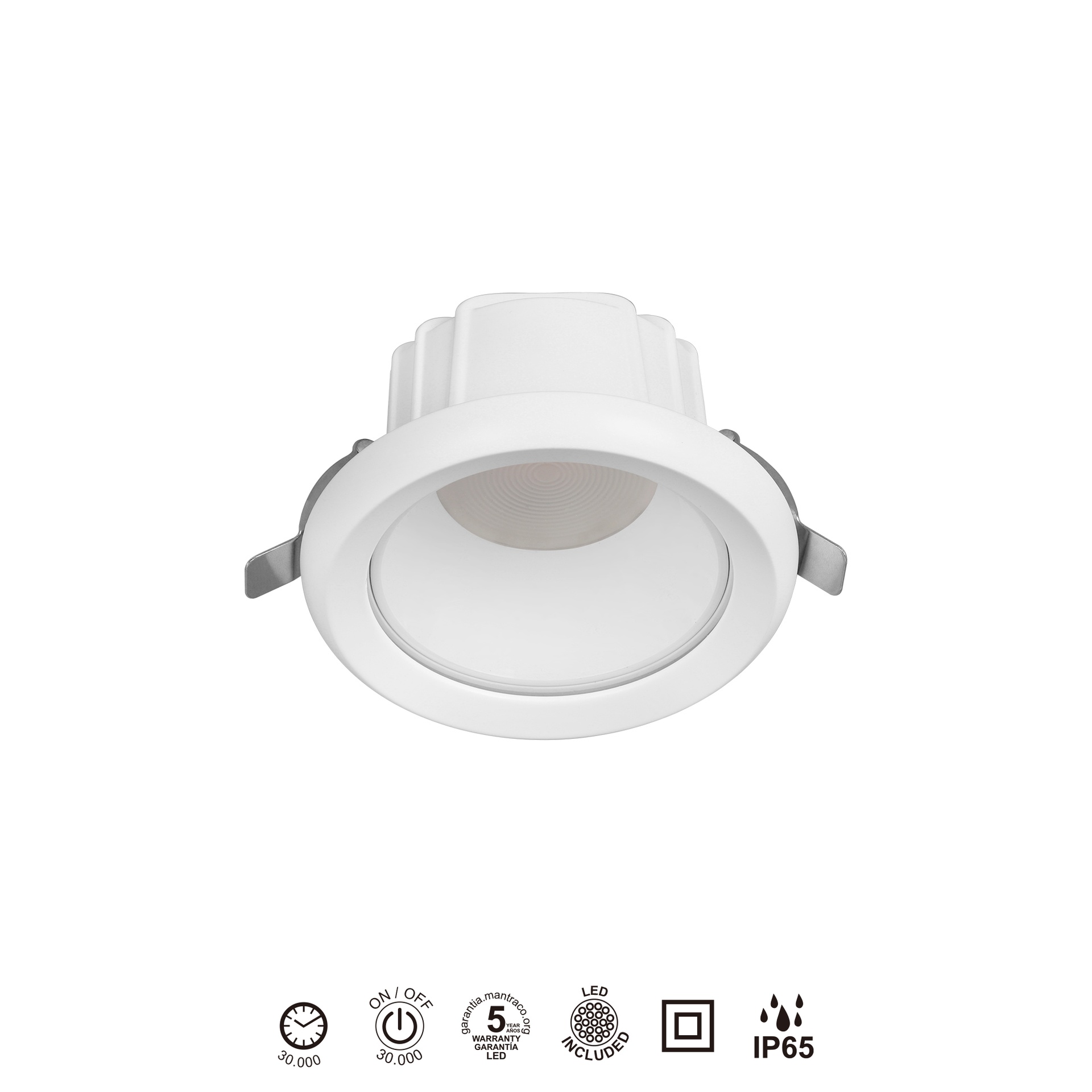 TAMPA * SPOT RECESSED IP65 10W CCT  White