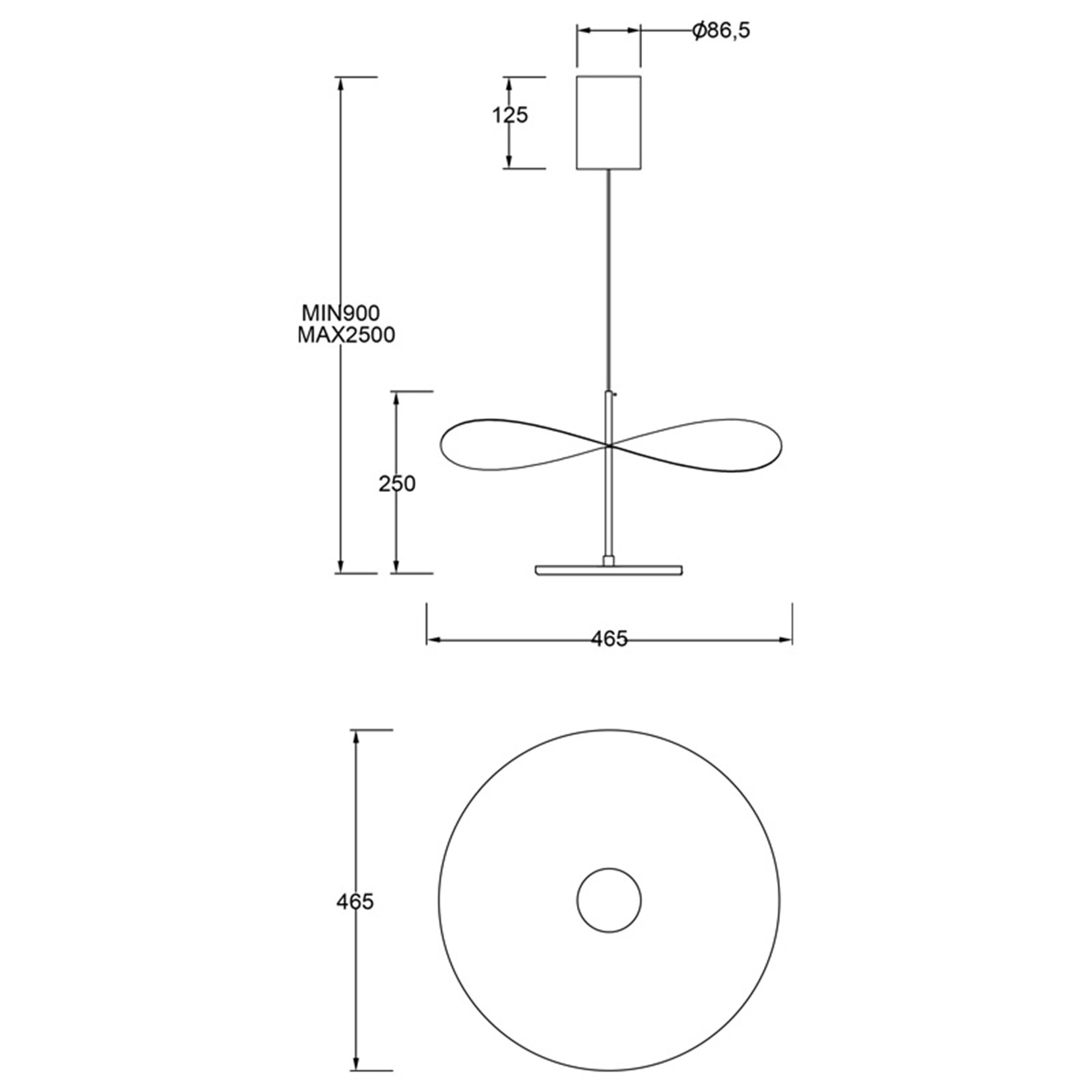 ABISAL * Pendant light LED 1 lights 18W CCT 2700-5700K