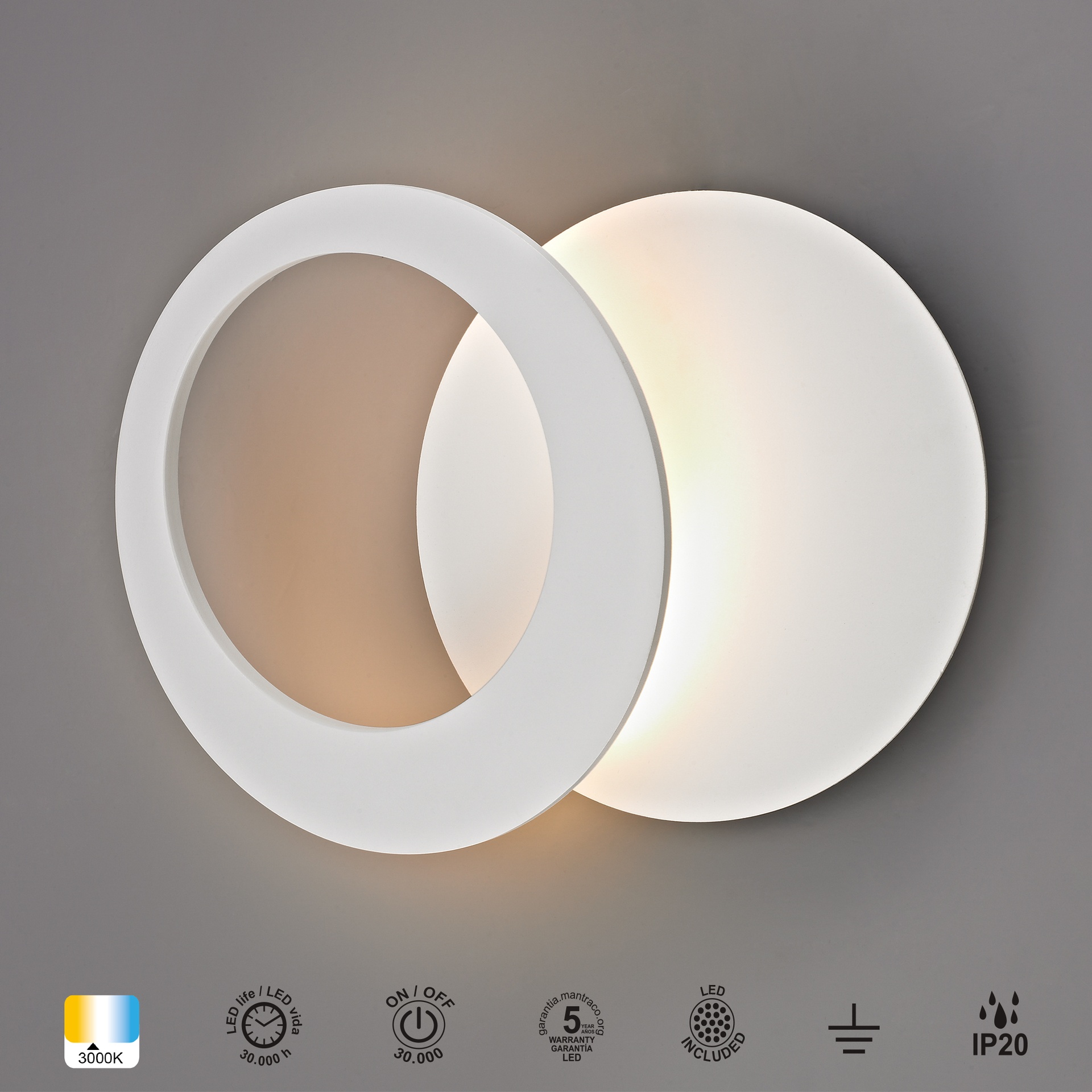 Toronto · Luminaires muraux · Blanc