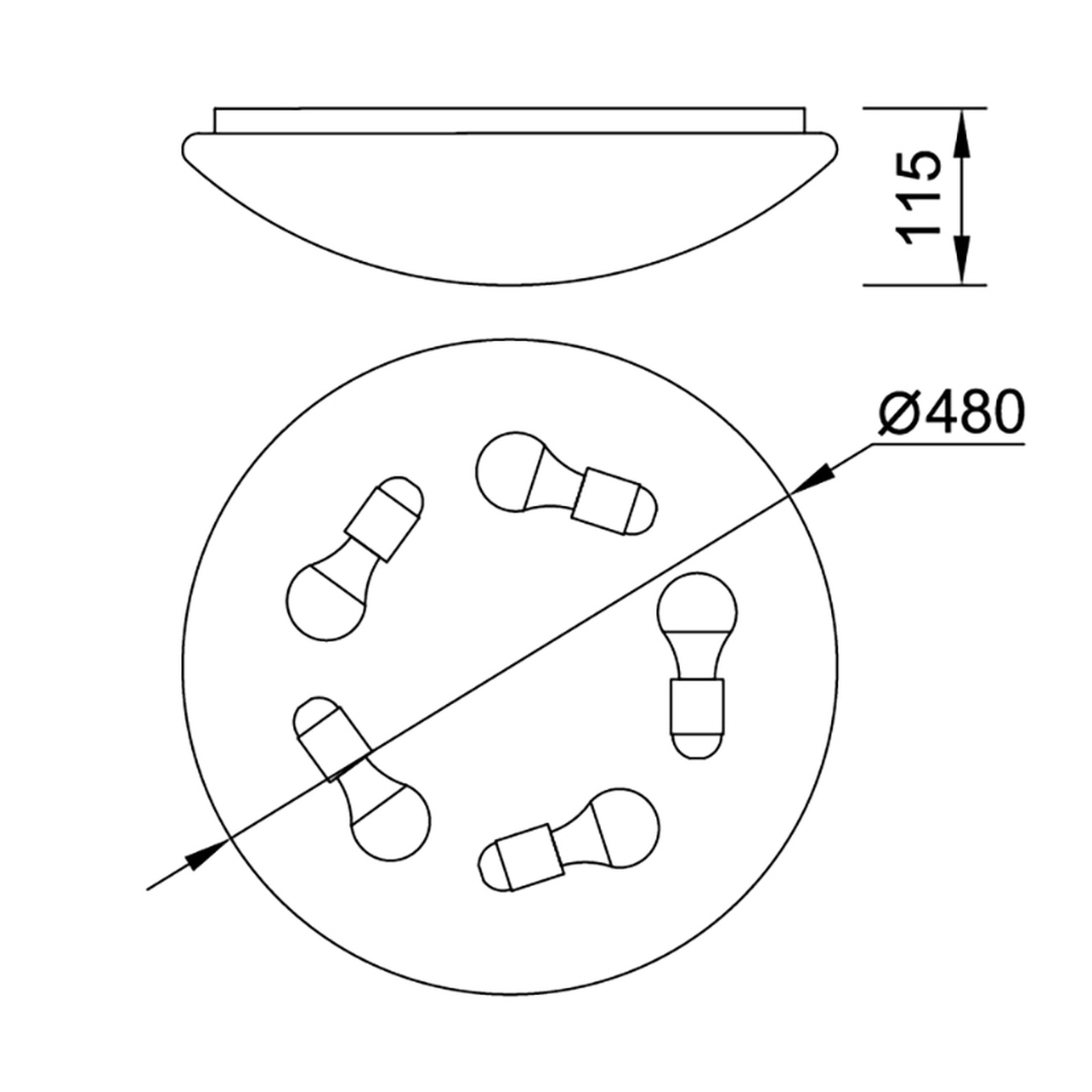 Zero E27 · Ceiling lights · Black