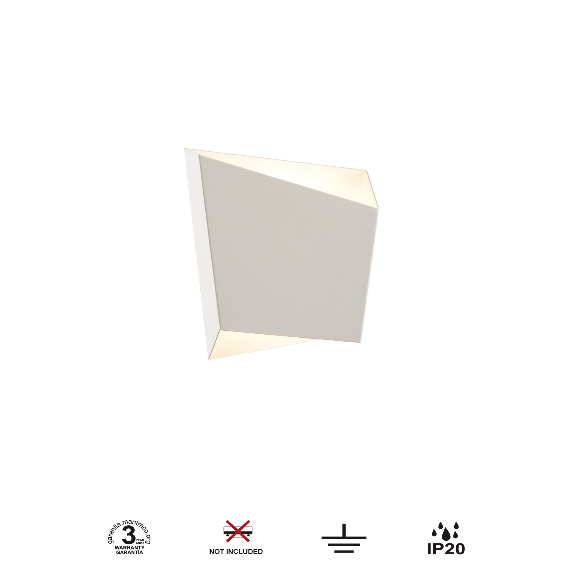 Asimetric · Luminaires muraux · Blanc