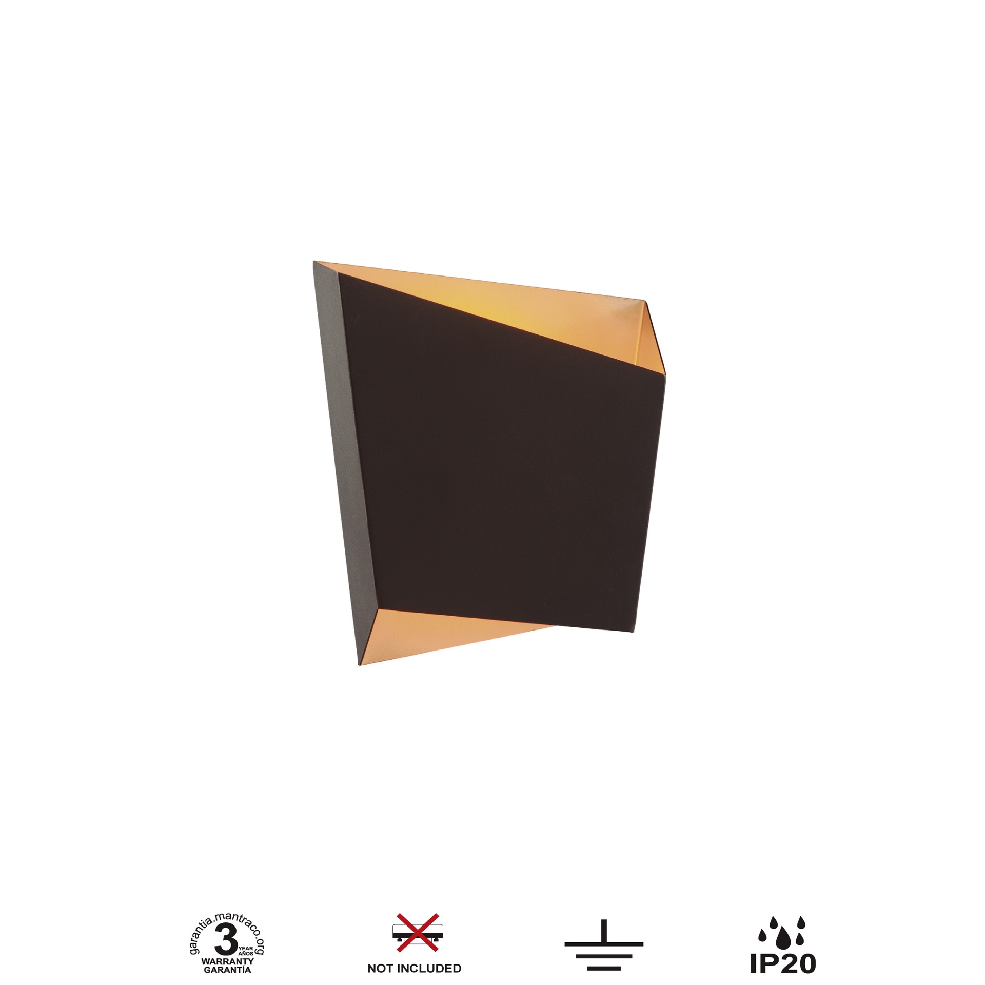 Asimetric · Luminarias de pared · Black
