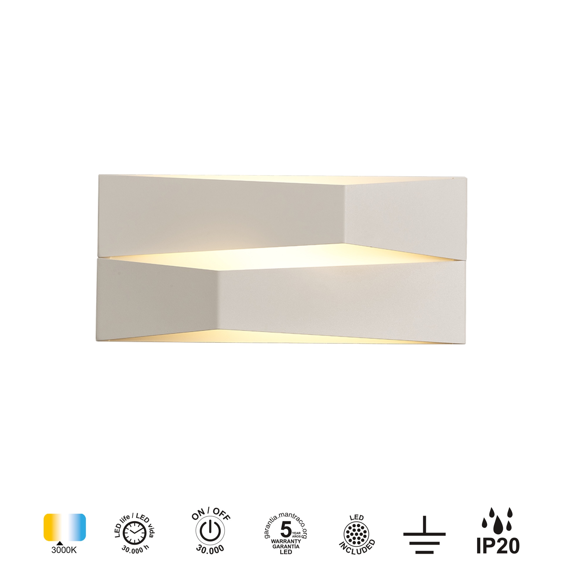 Fuji · Luminarias de pared · Blanco