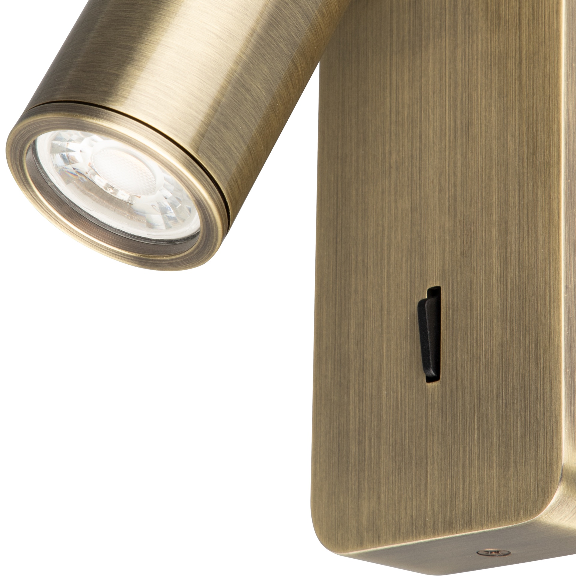 NOTTE * APPLIQUE LETTORE MINI GU10 - CUOIO