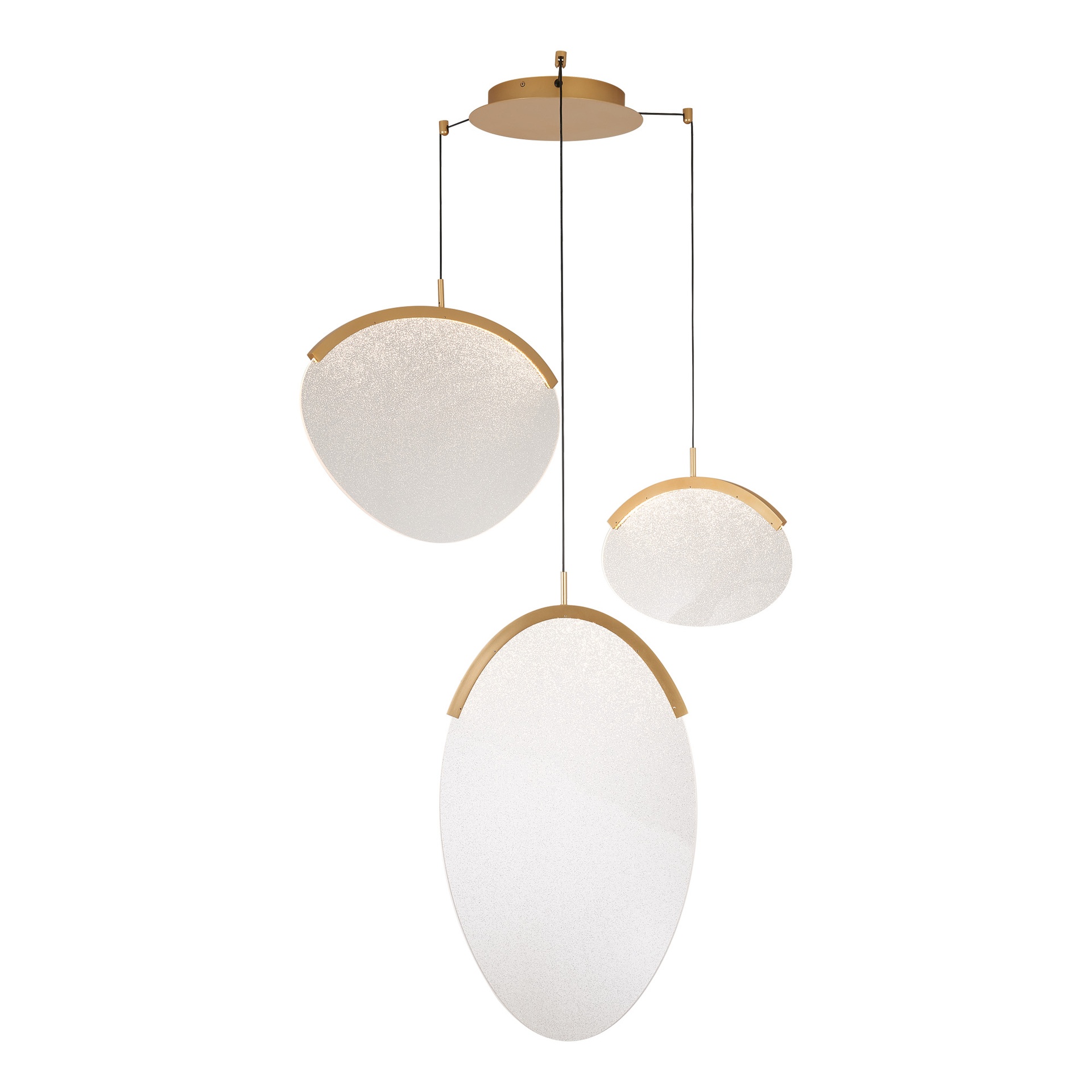 OASIS * PENDANT LAMP LED 40W GOLD - 3 L - Dimmable TRIAC