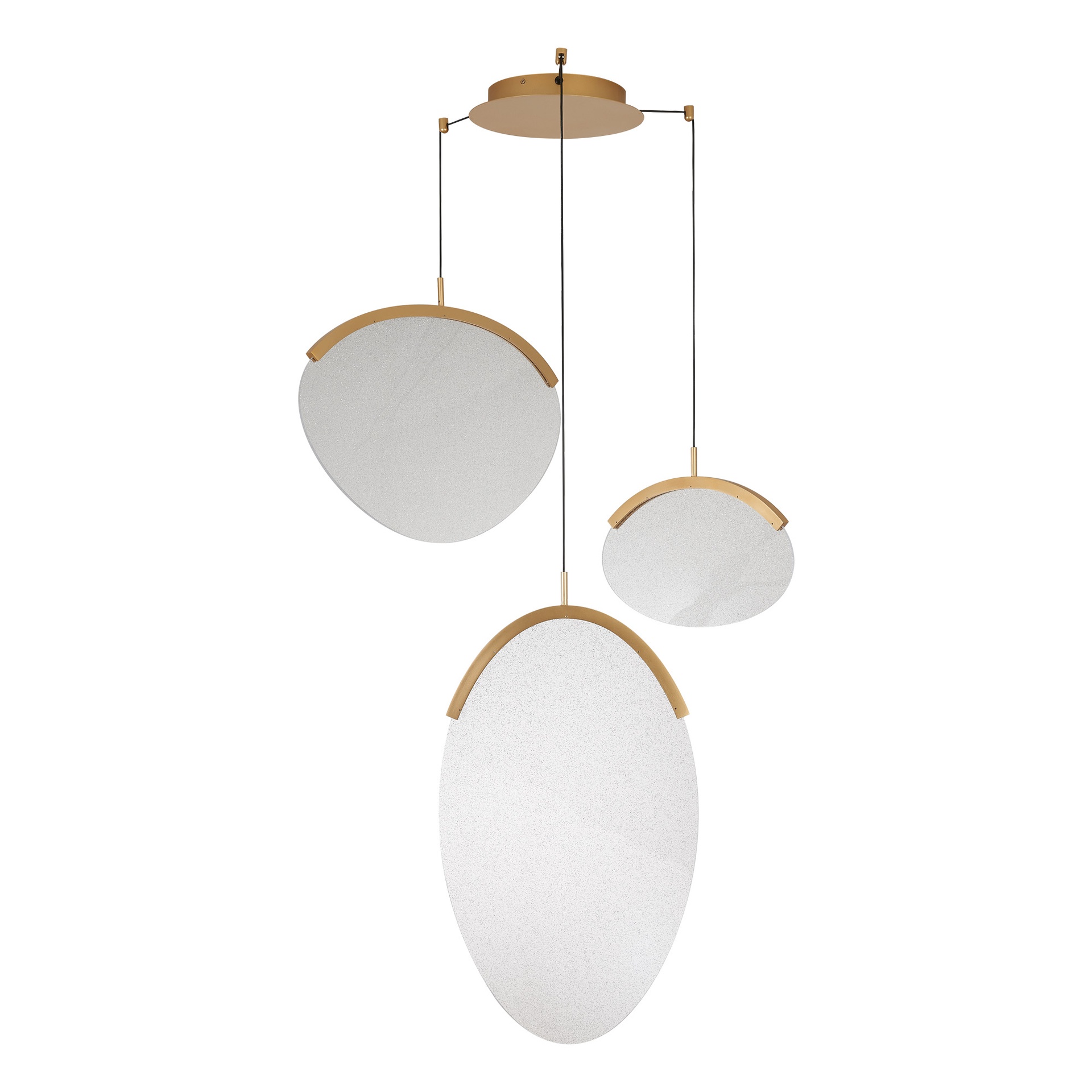 OASIS * PENDANT LAMP LED 40W GOLD - 3 L - Dimmable TRIAC