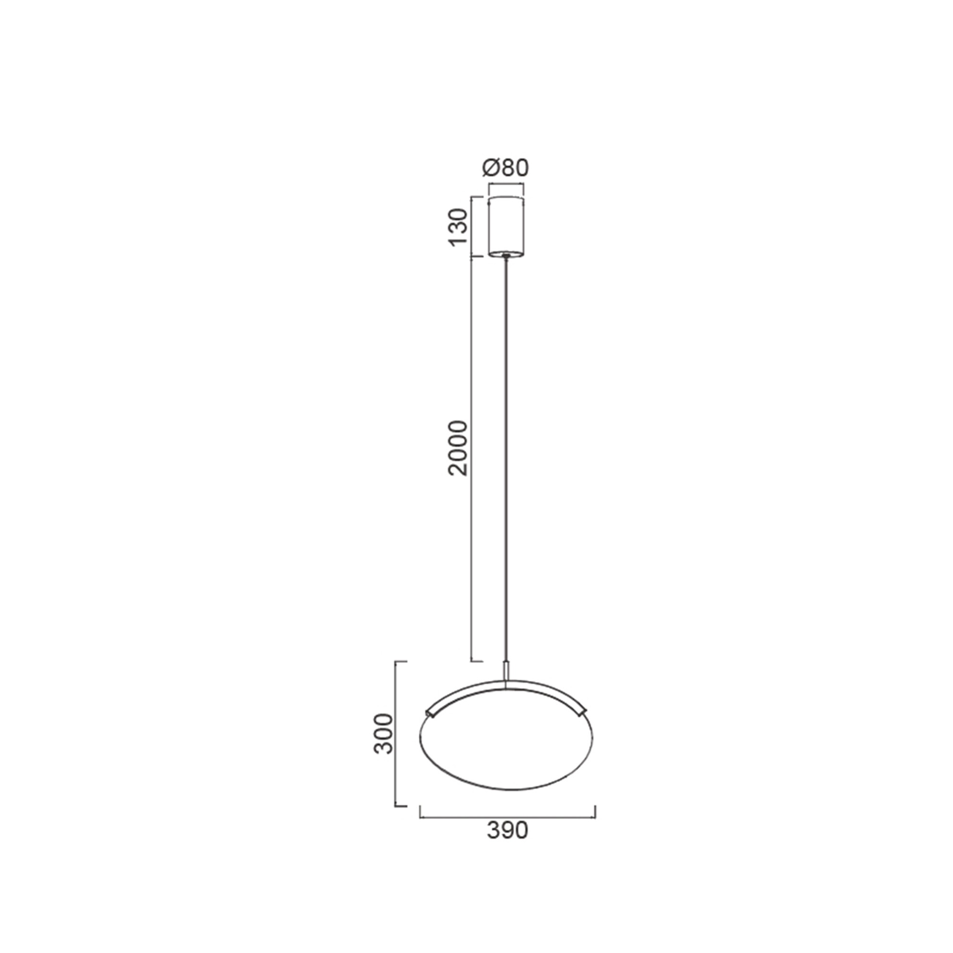OASIS * PENDANT LAMP LED 12W GOLD - 1L - Dimmable TRIAC