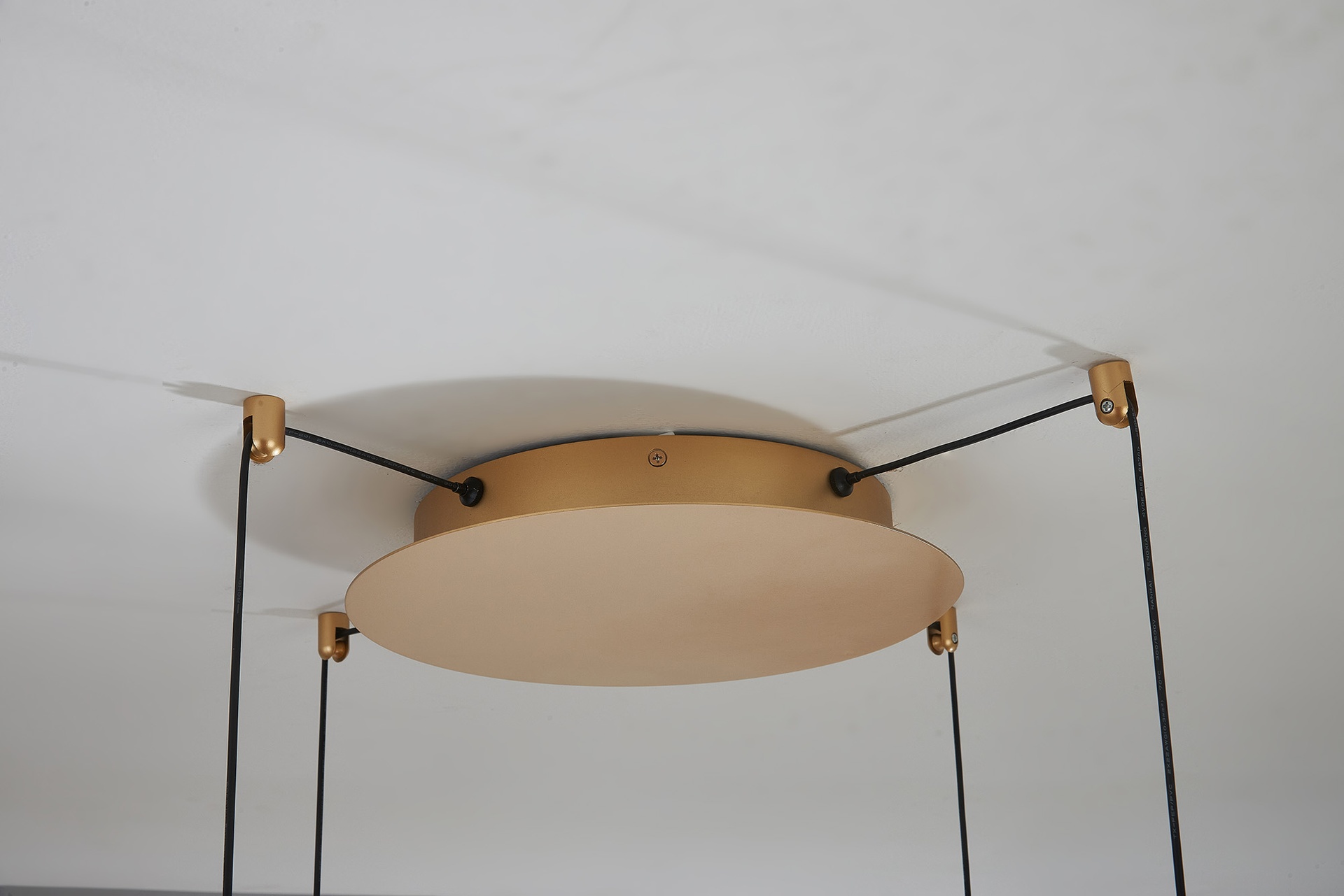OASIS * LÁMPARA LED 54W ORO - 4 COLGANTES - DIMABLE TRIAC