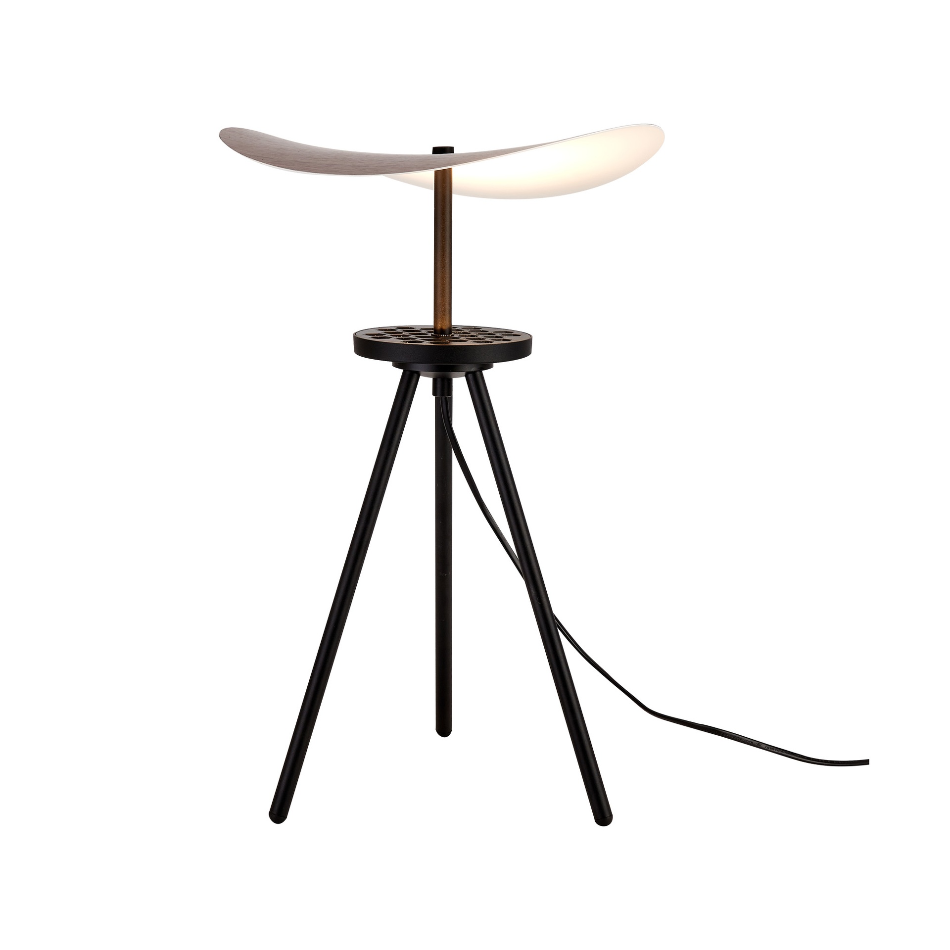 ABISAL * TABLE LAMP LED 12W  - SMALL dark wood CCT 2700-5700K