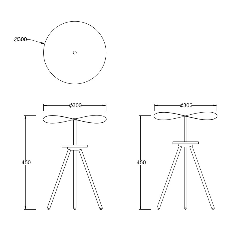 ABISAL * TABLE LAMP LED 12W  - SMALL dark wood CCT 2700-5700K