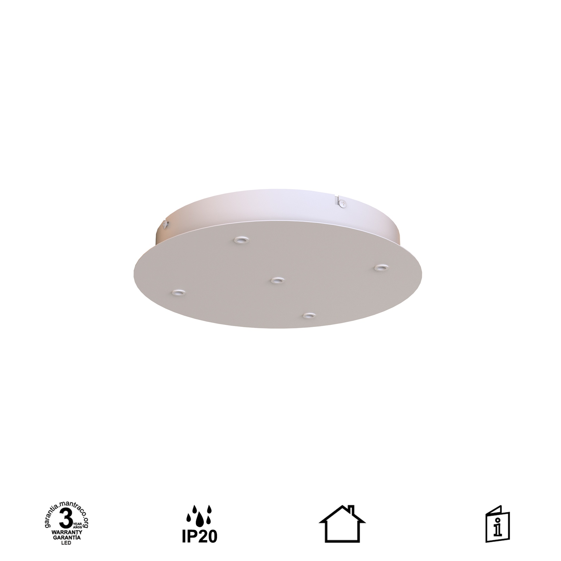 MODULAR LIGHT * PLATE 5L -  BIANCO