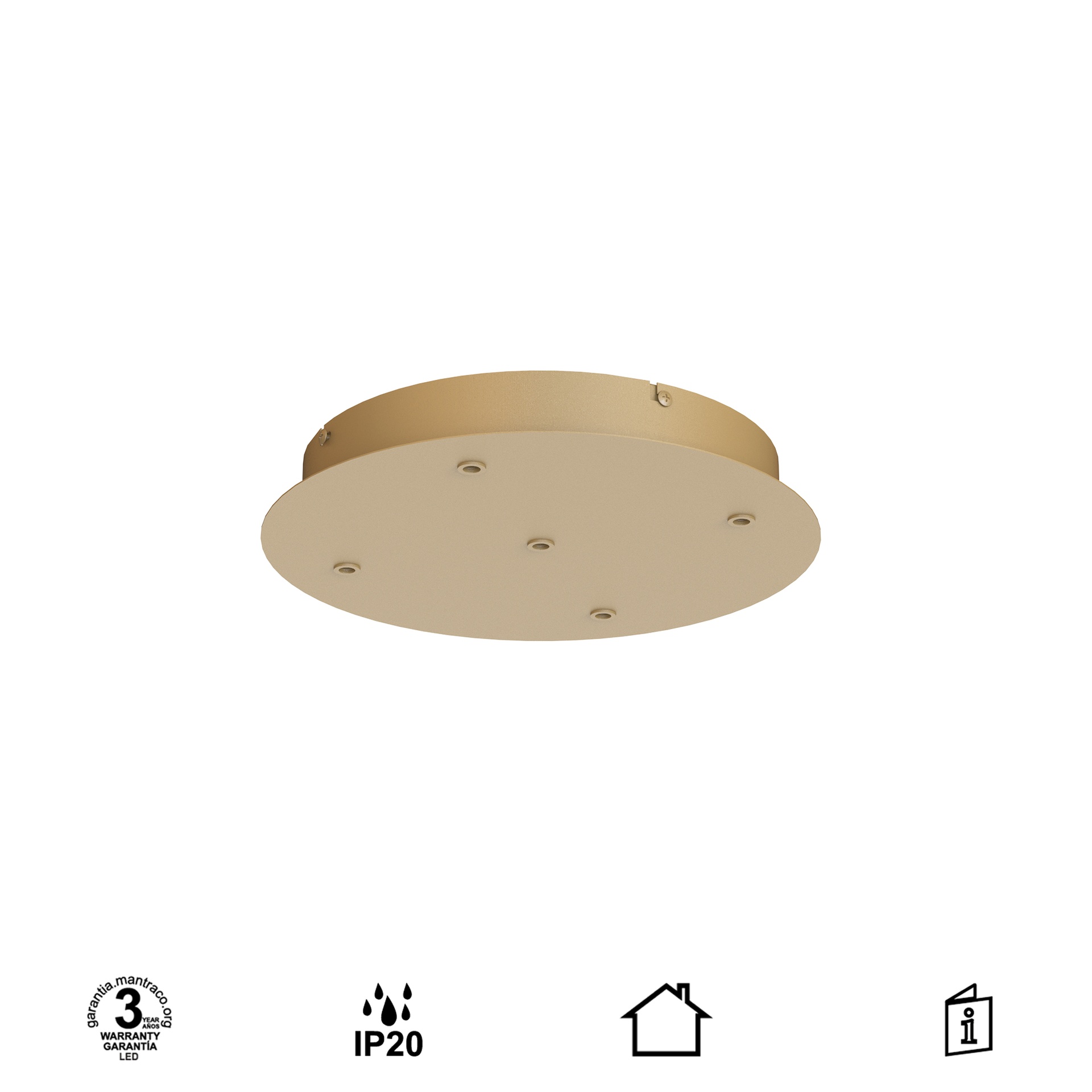 MODULAR LIGHT * PLATE 5L -  ORO