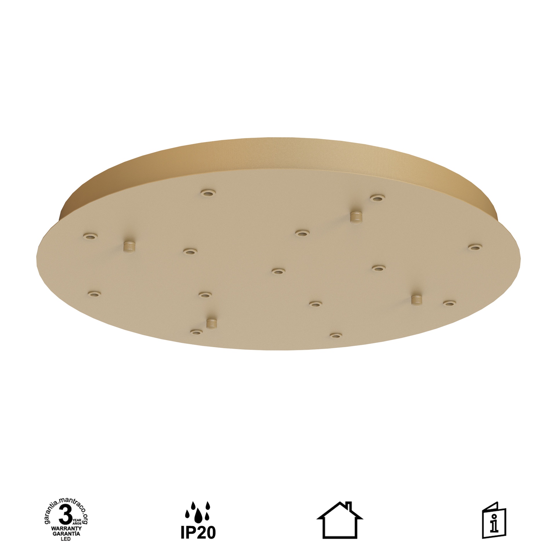 MODULAR LIGHT * PLATE 14L -  GOLD