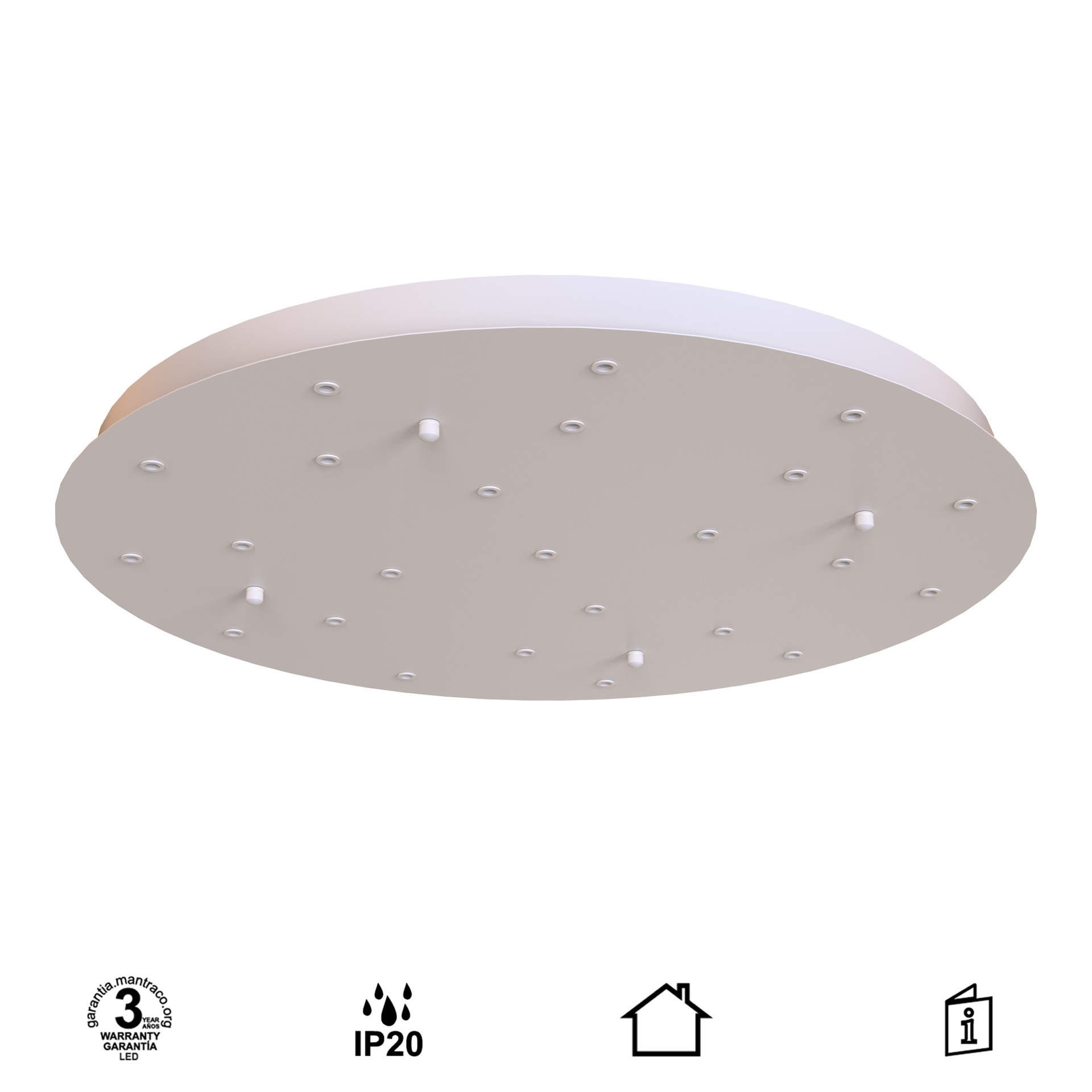MODULAR LIGHT * PLATE 24L -  WHITE