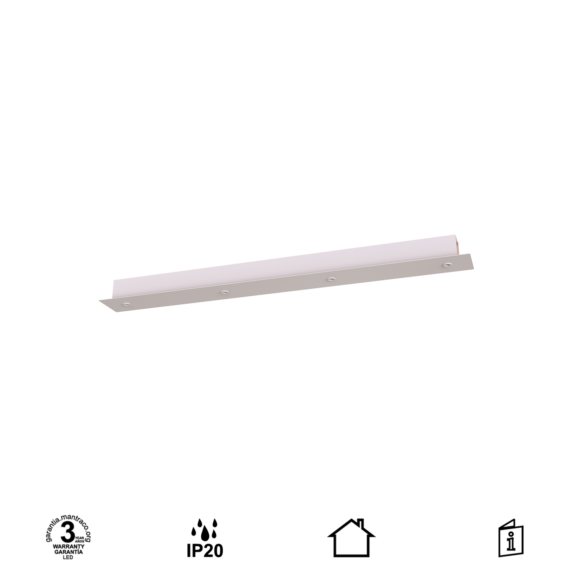 MODULAR LIGHT * BASE REGLETA 4L -  BLANCO