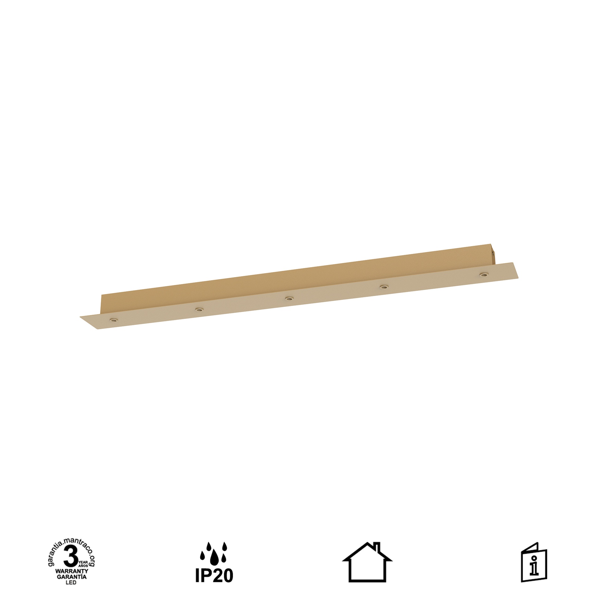 MODULAR LIGHT * PATERE LINE 5L -  DORÉ