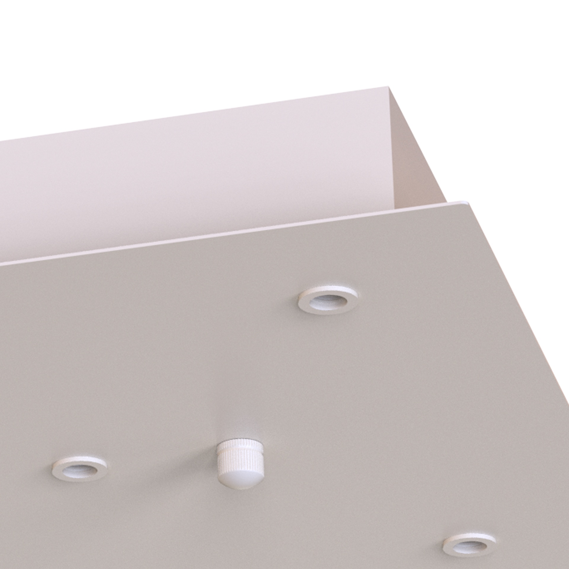 MODULAR LIGHT * PLATE RECTANGULAR 8L -  WHITE